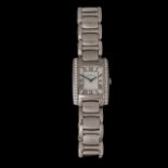 An Ebel 'Brasilia' ladies' watch, stainless steel case with 17 brilliant cut diamonds