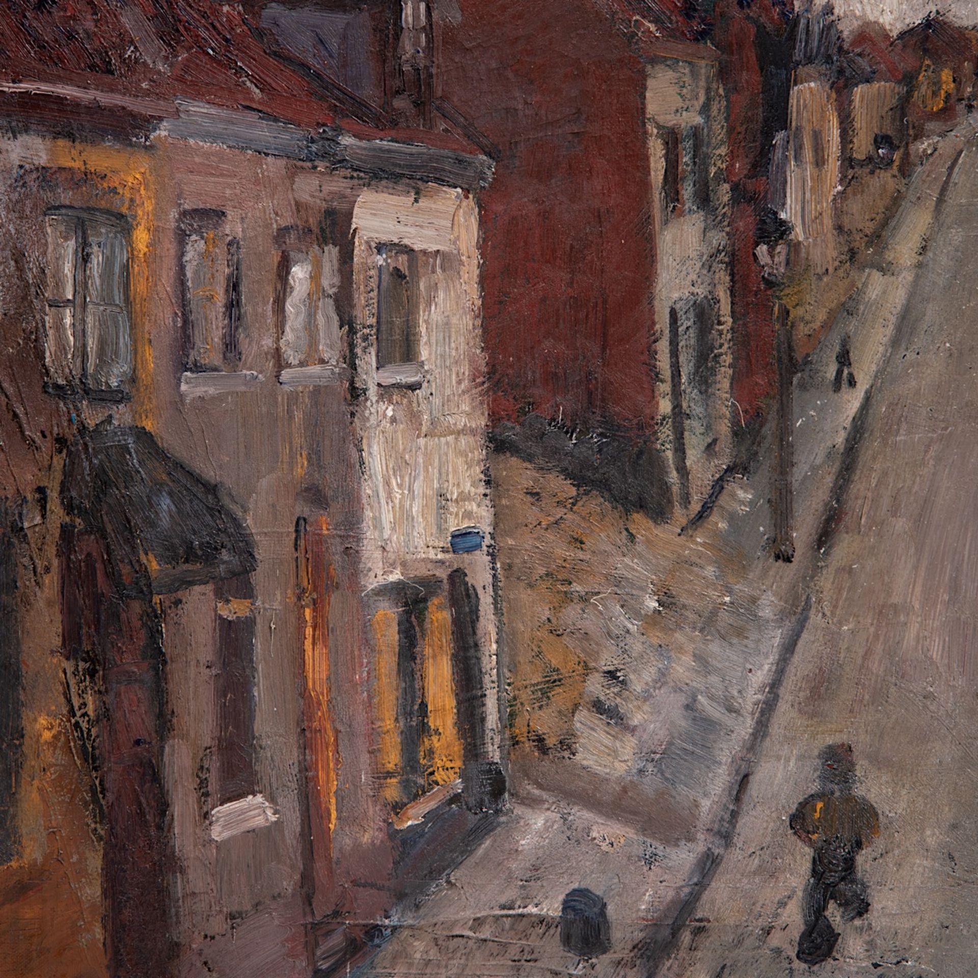 Henri Victor Wolvens (1896-1977), street scene, 1934, oil on canvas 60 x 80 cm. (23.6 x 31 1/2 in.), - Bild 8 aus 8
