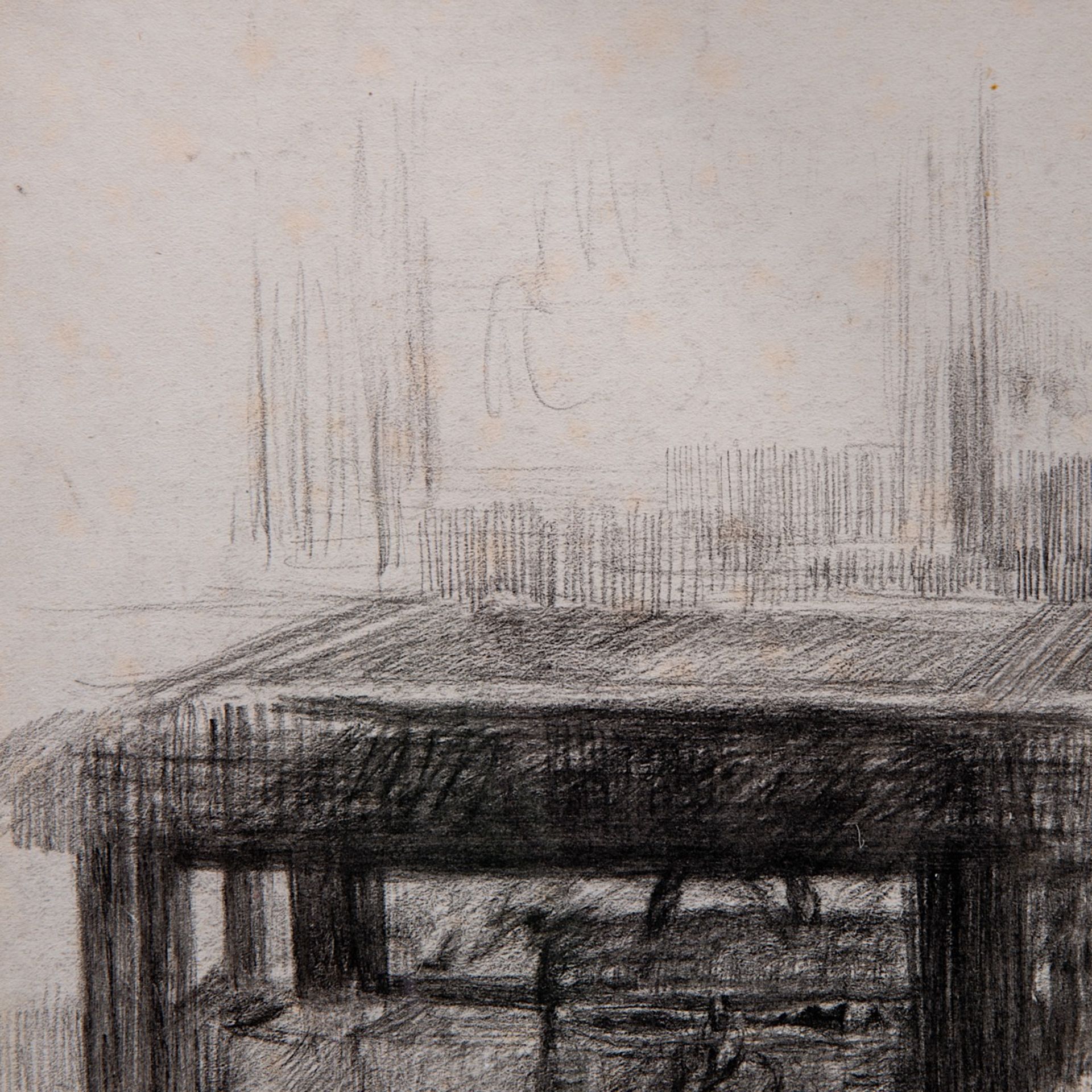 James Ensor (1860-1949), studio of the artist, 1880, pencil drawing on paper 21 x 16.5 cm. (8.2 x 6 - Image 6 of 6