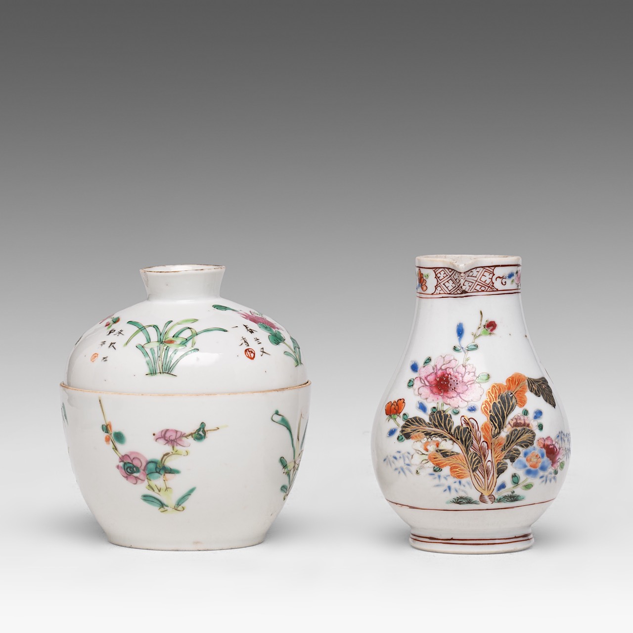 A collection of four Chinese scholar's objects, incl. a brush pot with inscriptions, late 18thC - ad - Image 10 of 29