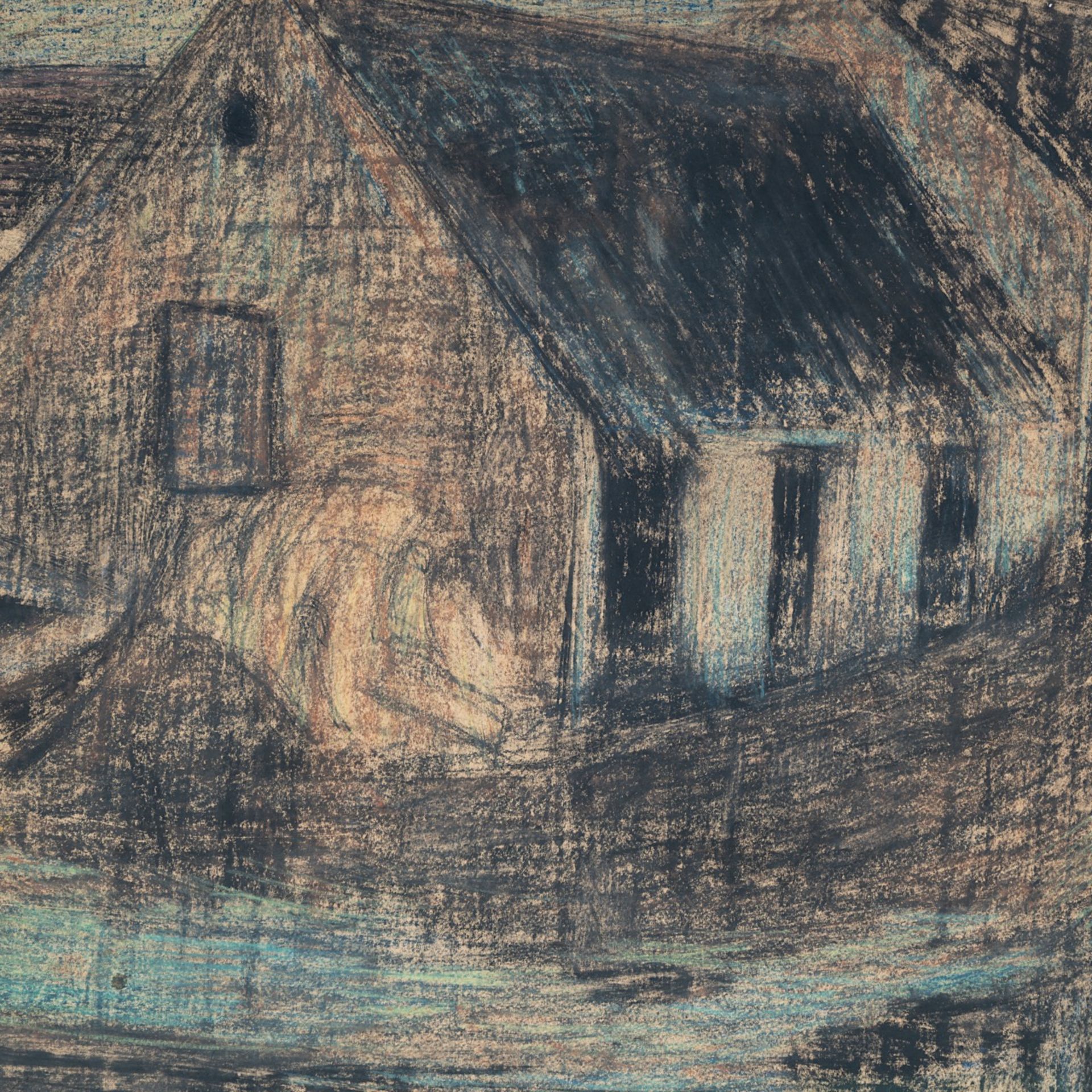 Constant Permeke (1886-1952), the farm, 1913, pastel and charcoal on paper 65 x 75 cm. (25.5 x 29.5 - Bild 6 aus 6