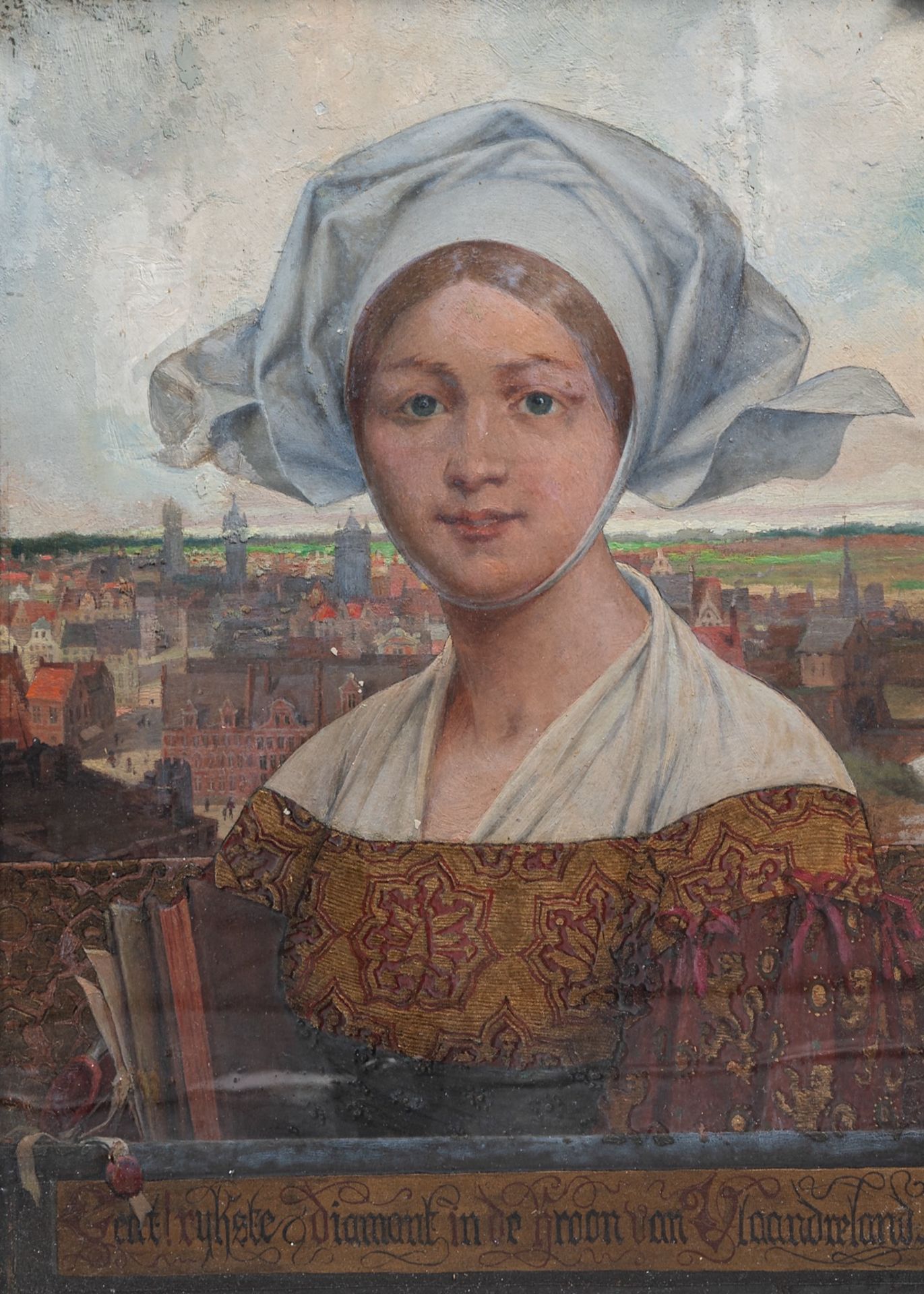 Theophile Marie Francoise Lybaert (1848-1927), 'Gent, Rijkste Diamant in de kroon van Vlaanderen', c
