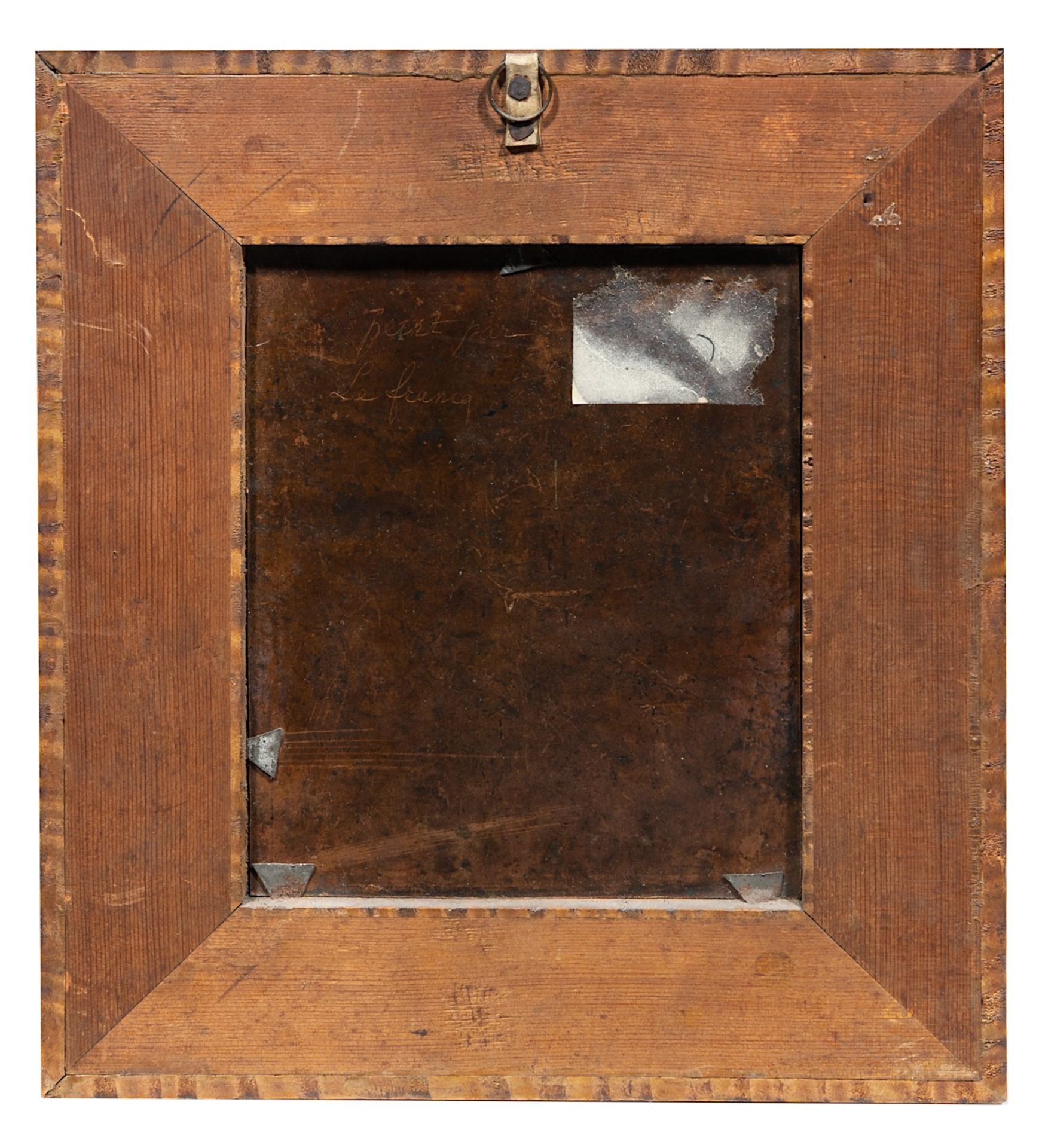 The Arrest of Christ, 17thC, Flemish School, oil on copper 16 x 13 cm. (6.3 x 5.1 in.), Frame: 26 x - Bild 3 aus 5