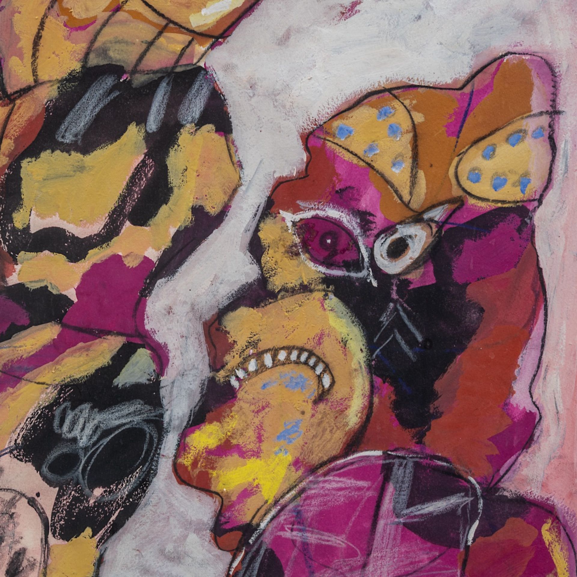 Lucebert (1924-1994), 'San Roque', 1965, pastel and gouache on paper 77 x 52 cm. (30.3 x 20.4 in.), - Bild 5 aus 6