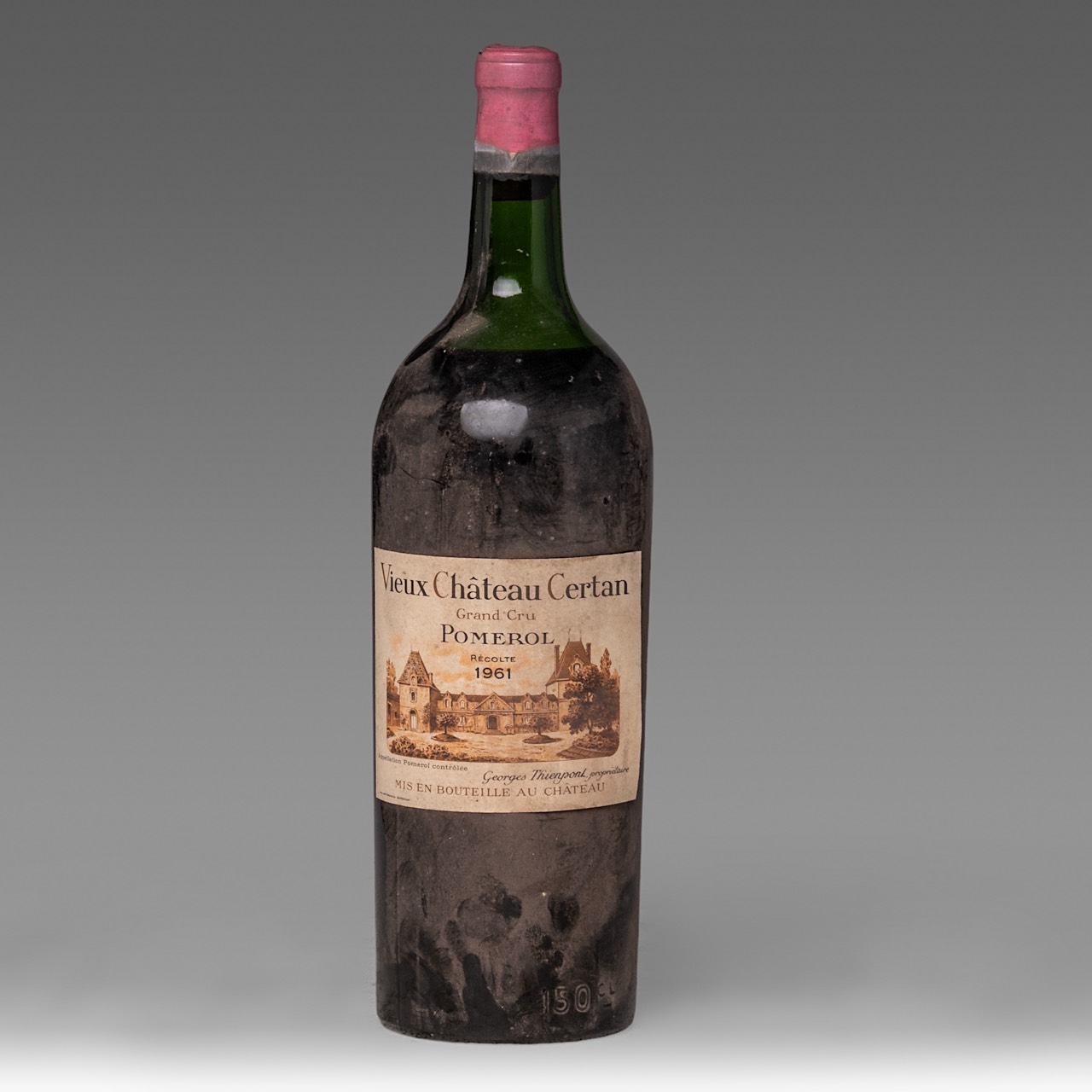 A magnum bottle Vieux Chateau Certan, Grand Cru, Pomerol, 1961, 150 CL