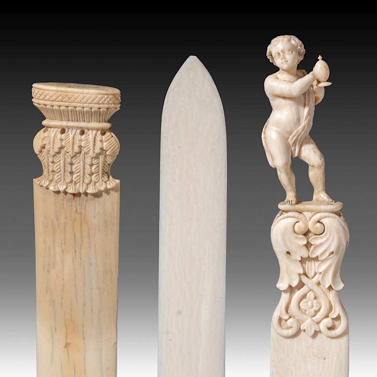 A collection of two European ivory letter openers, a ditto walrus ivory opener, a ditto page-turner, - Image 10 of 11