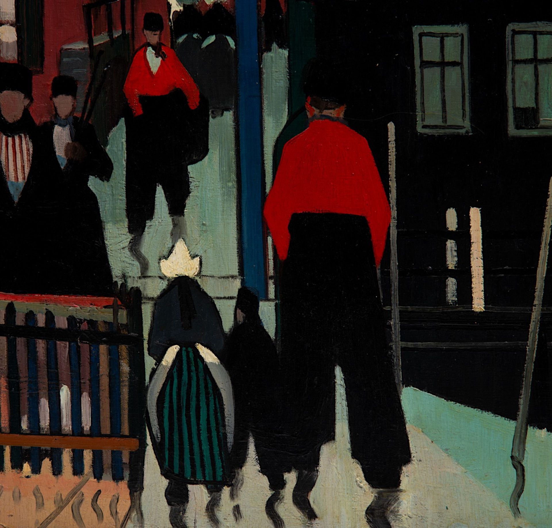 Achiel Van Sassenbrouck (1886-1979), 'Maison des Pecheurs', 1921, oil on canvas 80 x 88 cm. (31 1/2 - Image 7 of 7