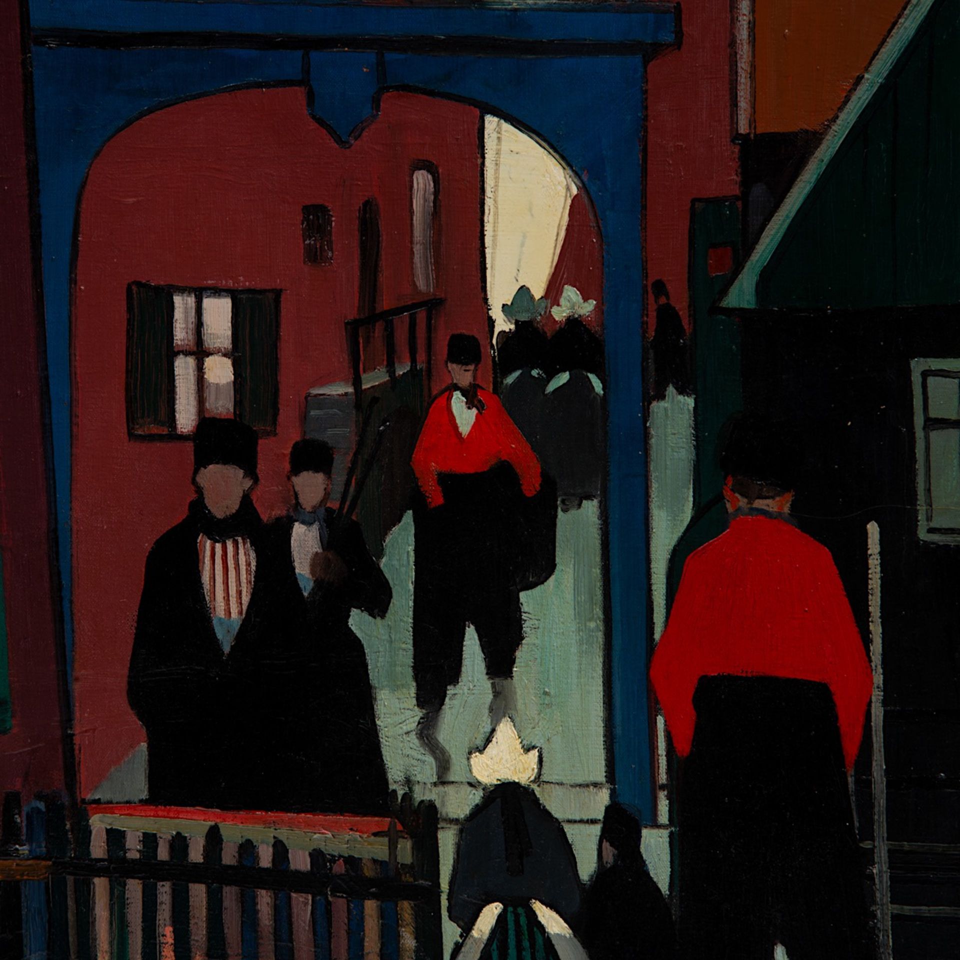 Achiel Van Sassenbrouck (1886-1979), 'Maison des Pecheurs', 1921, oil on canvas 80 x 88 cm. (31 1/2 - Image 6 of 7