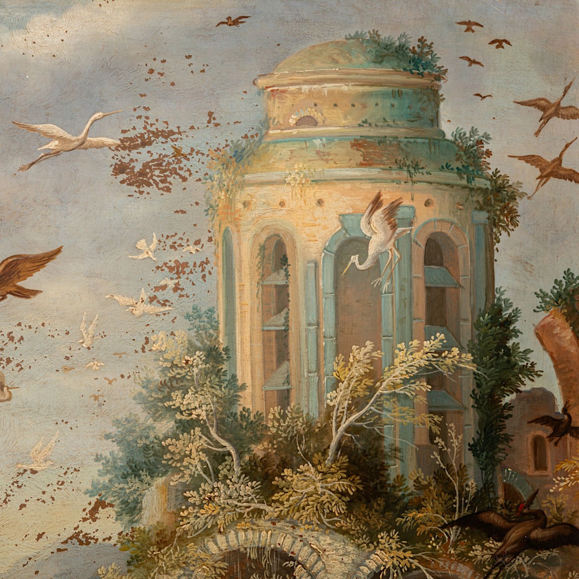Attributed to Roelant Savery, 'Paradisical landscape with animals', oil on copper (+) 52 x 68 cm. (2 - Bild 7 aus 8