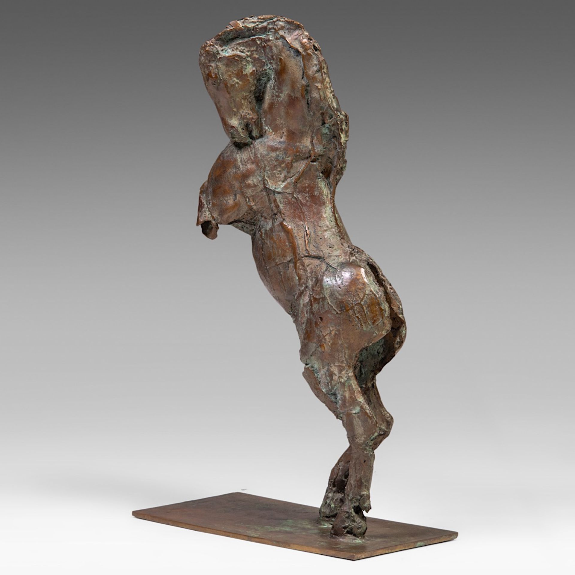 Jan Desmarets (1961), rearing horse, patinated bronze, 4/8 76 x 44.5 cm. (29.9 x 17.5 in.) - Bild 2 aus 7