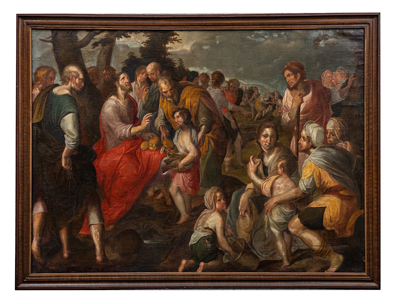 Attrib. to Jacob de Backer (ca. 1555-1591), The Miracle of the Loaves and Fish, oil on canvas 146 x - Image 2 of 10
