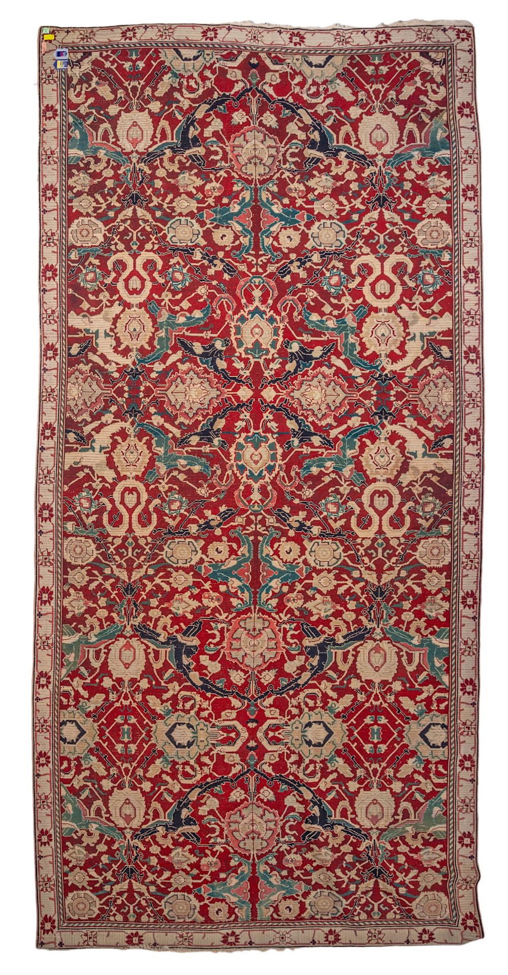 An Oriental rug, floral decorated, 187 x 398 cm - Bild 2 aus 5