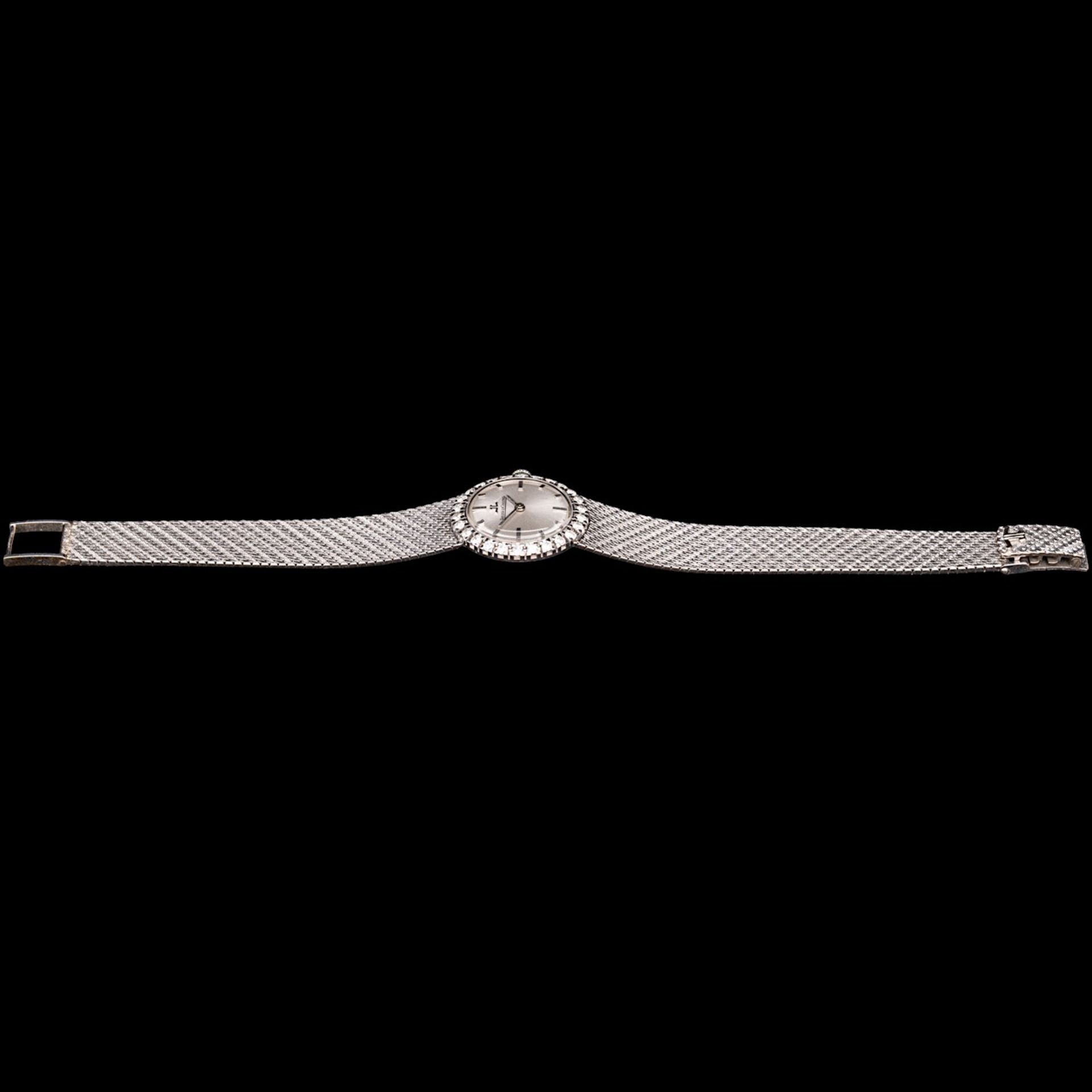 An 18ct white gold cocktail ladies wristwatch Jaeger-Lecoultre, total L 17,5 cm - total weight 44,7 - Image 9 of 10