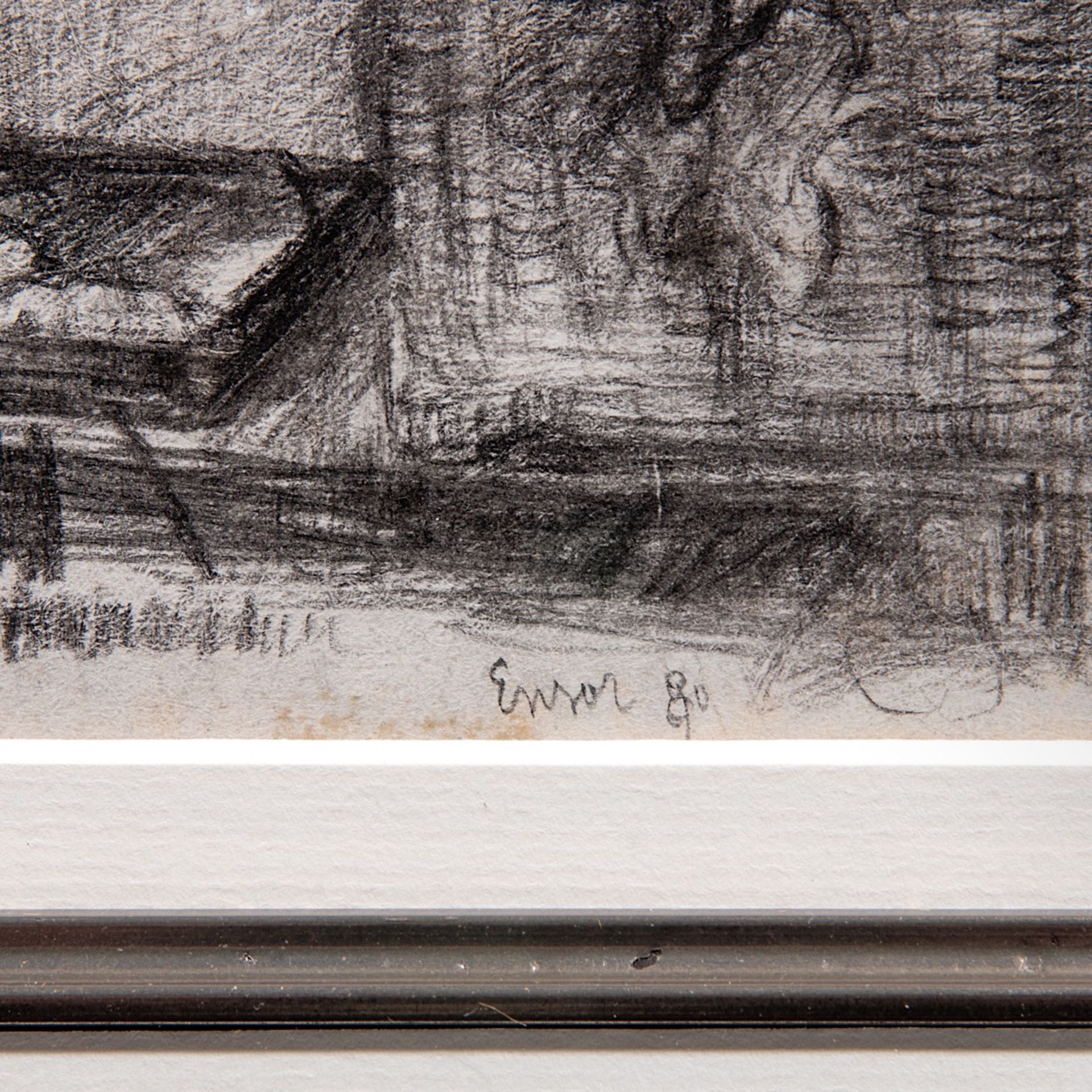 James Ensor (1860-1949), studio of the artist, 1880, pencil drawing on paper 21 x 16.5 cm. (8.2 x 6 - Bild 4 aus 6