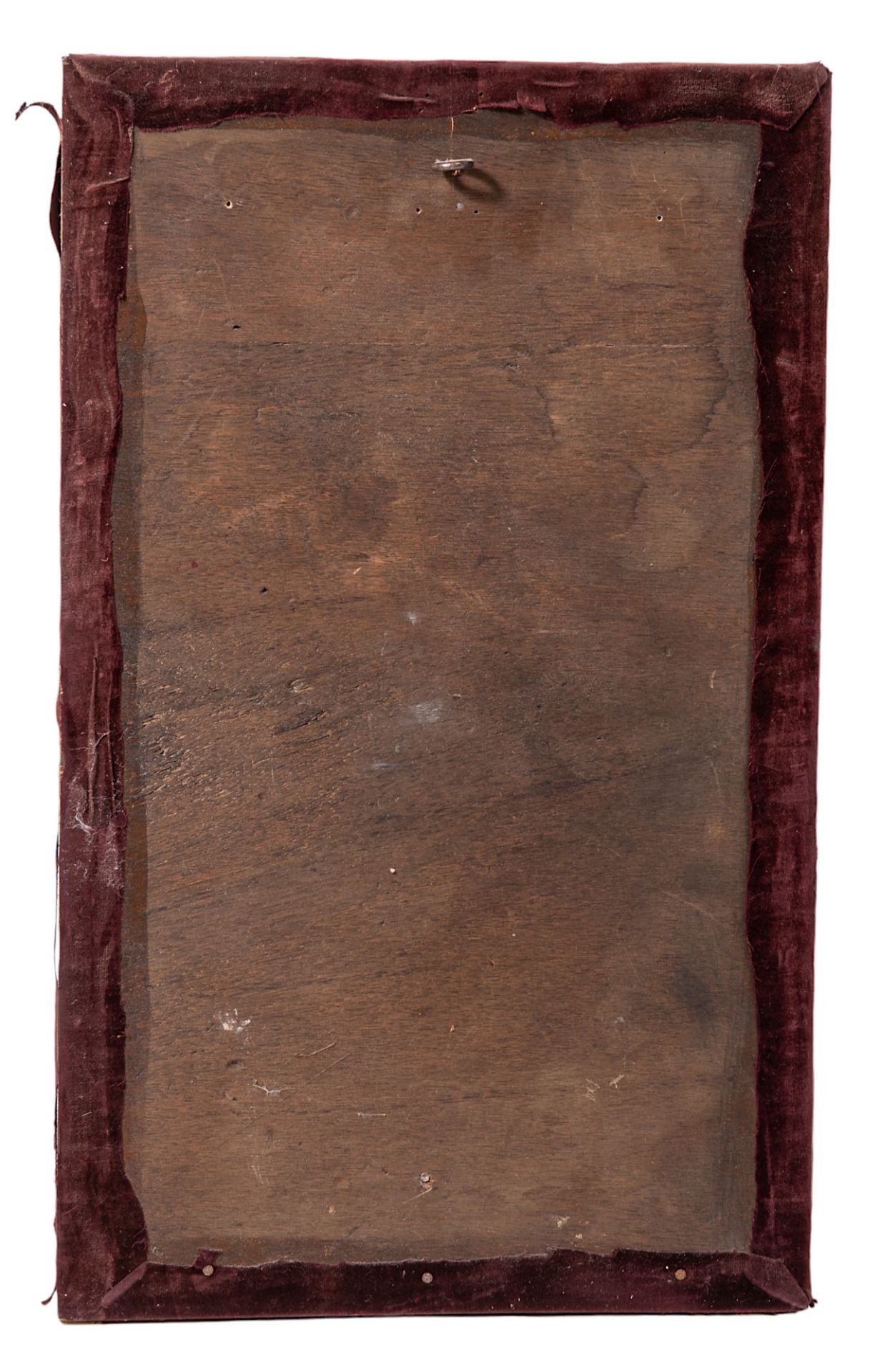 A polychrome and gilt limewood retable fragment depicting 'Ecce Home', H 43 - W 25 cm - Bild 2 aus 4