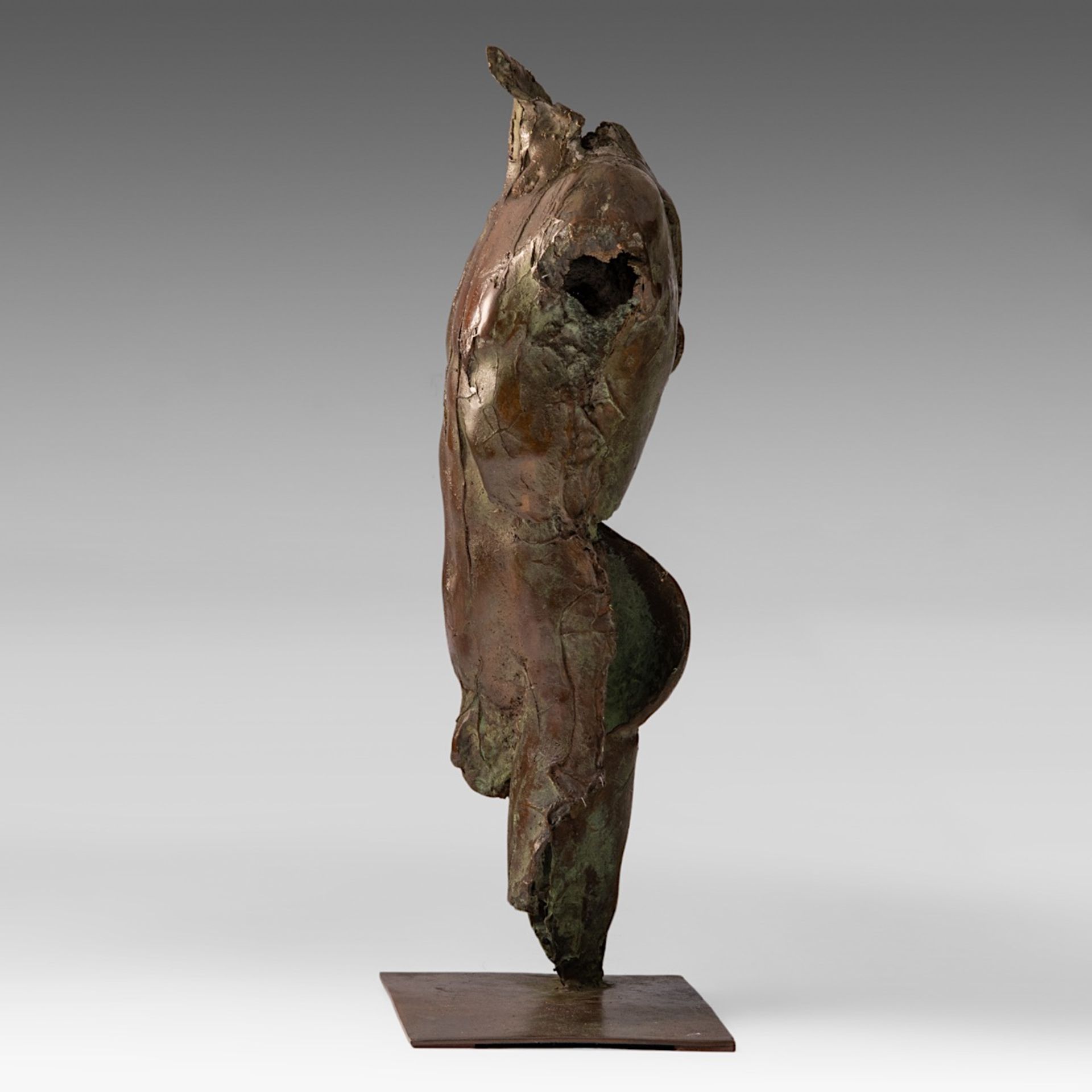 Jan Desmarets (1961), a bronze male torso, patinated bronze, 3/8 61 cm. (24.0 in.) - Bild 3 aus 6