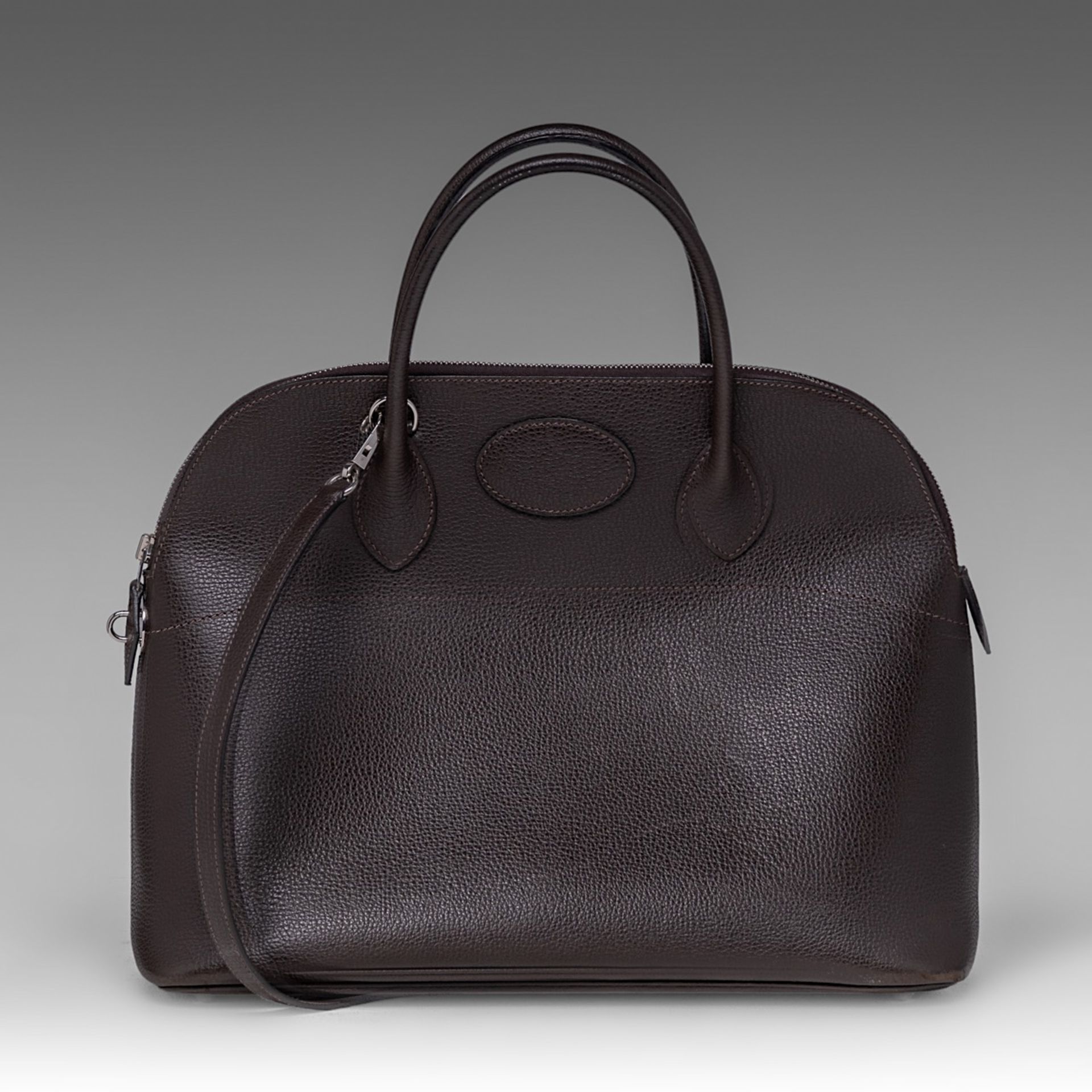 A Hermes bolide 34 CK brown veau epsom handbag, H 28 - W 37 - D 14 cm - Image 5 of 15