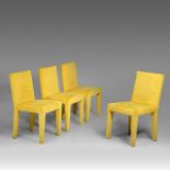 A set of four Antonio Citterio 'Panama' chairs for B&B Italia, H 84 cm (+)
