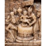 A Malines alabaster depicting the circumcision, signed Tobias Tissenaken (1560-1624), ca. 1600, H 18