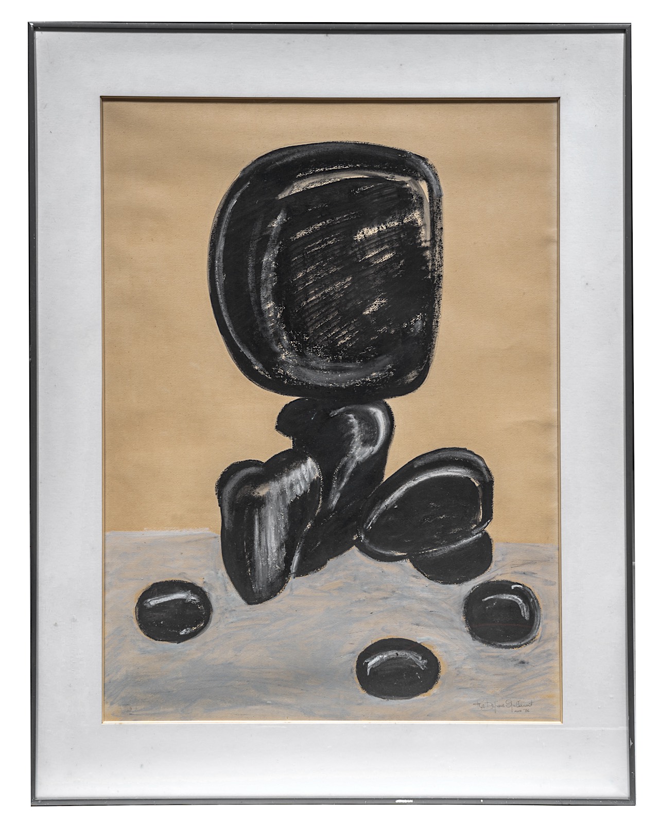 Pol Spilliaert (1935-2023), 'Wanneer de zee zich terugtrekt', patinated bronze, 1991 (+) 64 x 38 x 3 - Image 11 of 13