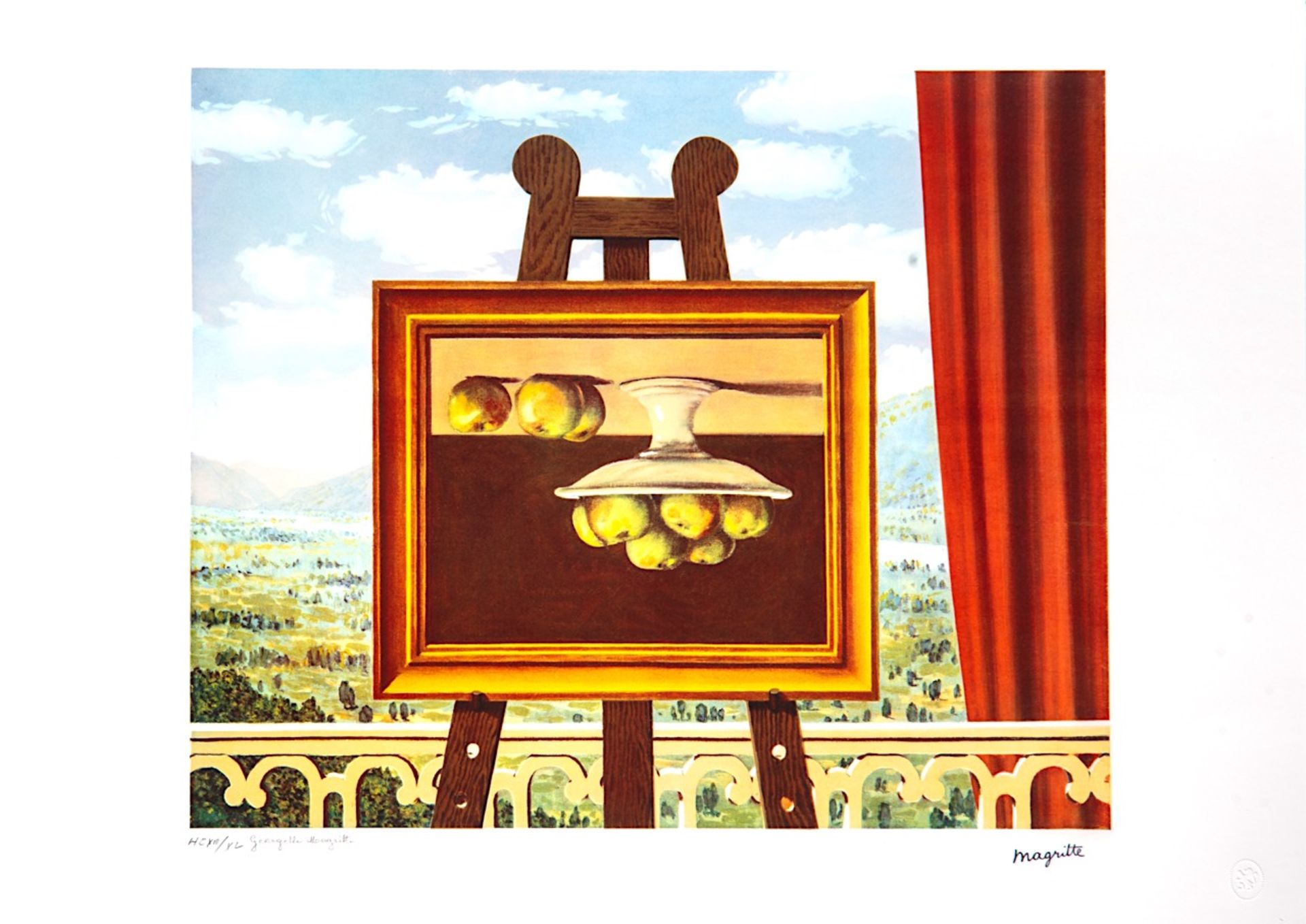 Rene Magritte (1898-1967), 'La Philosophie de la Peinture', art portfolio containing 10 offsets, Nde - Bild 11 aus 13