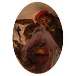 Charles Verlat (1824-1890), 'Symphonie flamande', oil on panel 14 x 11 cm. (5.5 x 4.3 in.)