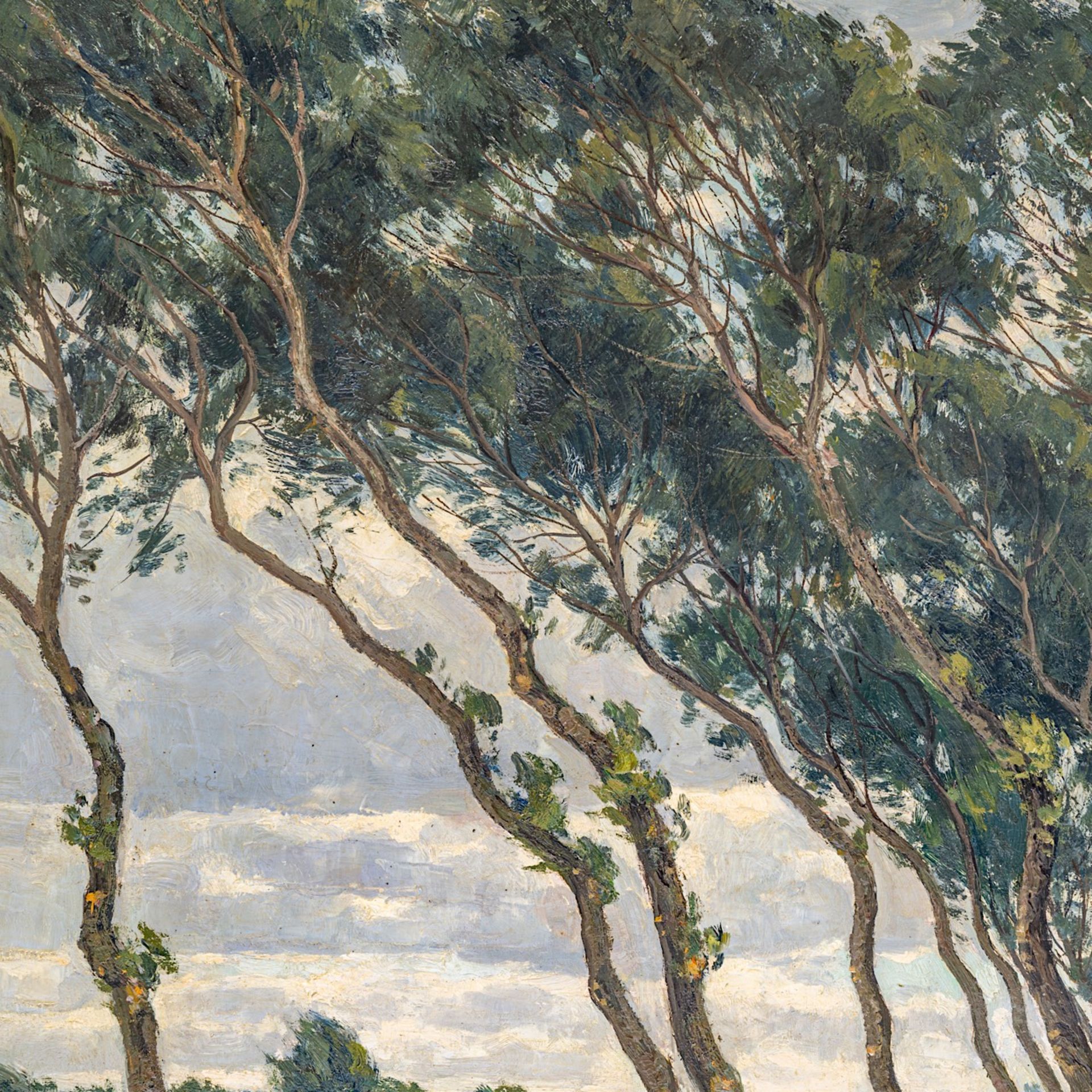 Louis Clesse (1889-1961), landscape with trees, 1939, oil on panel 60 x 75 cm. (23.6 x 29.5 in.), Fr - Image 9 of 10