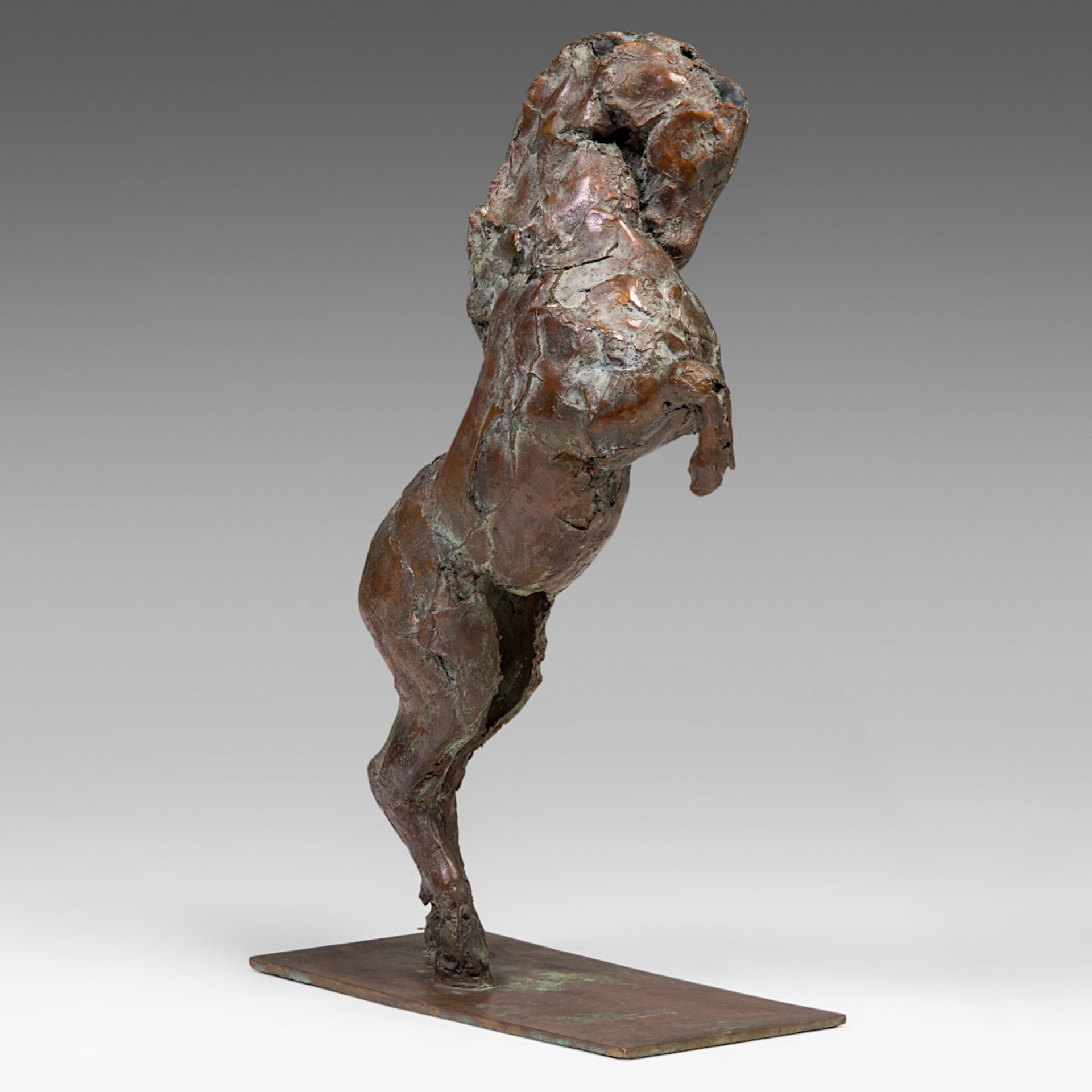 Jan Desmarets (1961), rearing horse, patinated bronze, 4/8 76 x 44.5 cm. (29.9 x 17.5 in.) - Image 5 of 7