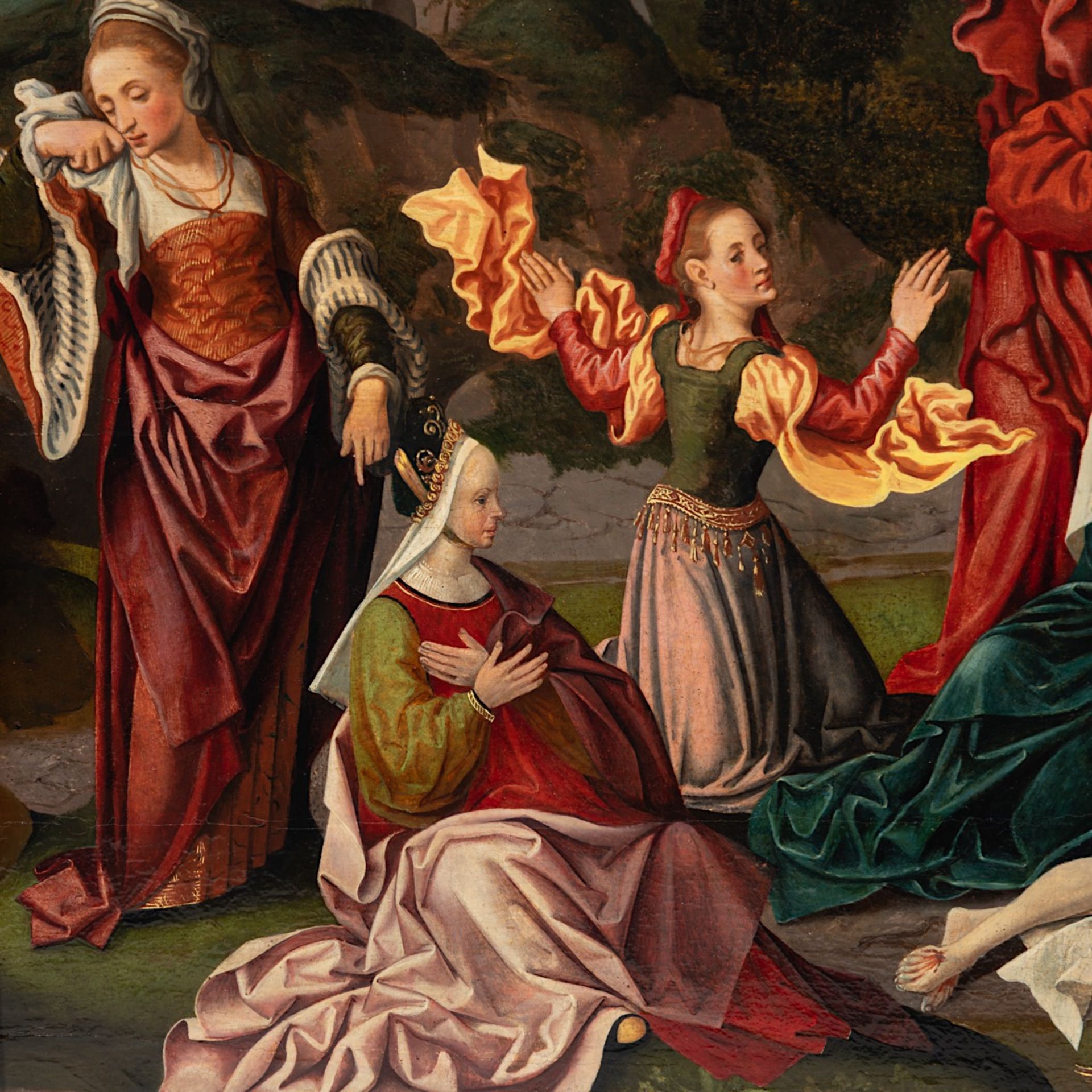 Attrib. to Pieter Aertsen (1507/08-1575), The Lamentation of Christ, oil on panel 50 x 58 cm. (19.6 - Bild 7 aus 7