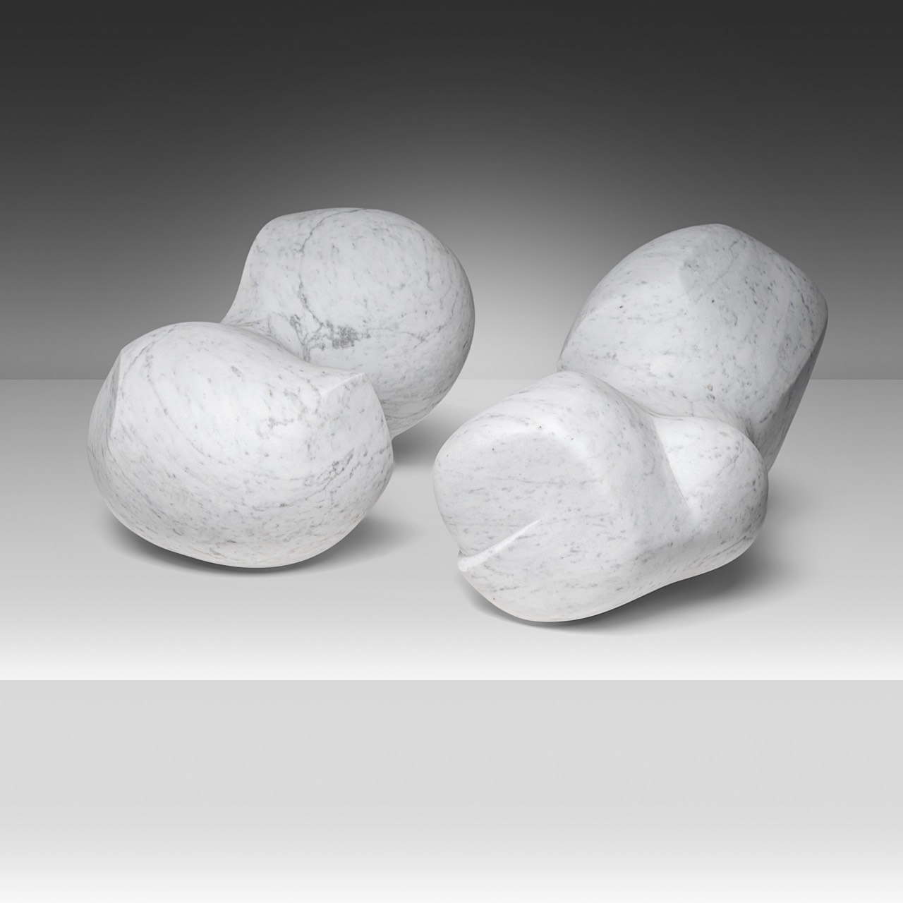 Pol Spilliaert (1935-2023), 'Embryo, geboorte', Carrara marble, 42 x 22 x 20 cm. (16.5 x 8.6 x 7.8 i - Image 3 of 11