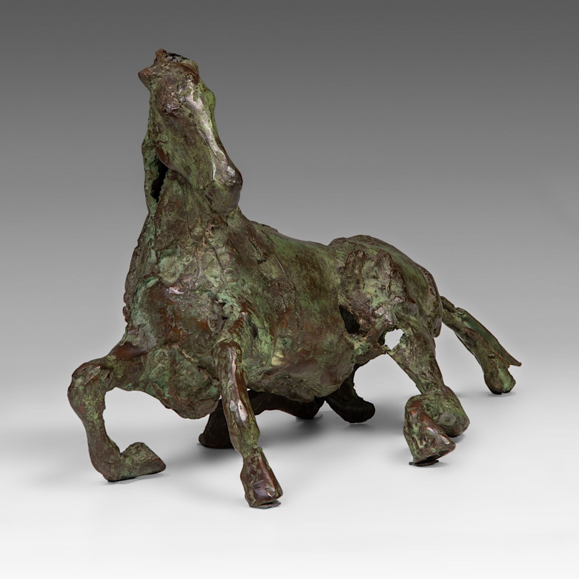 Jan Desmarets (1961), a reclining patinated bronze horse, 2/8 38.5 x 60 cm. (15.1 x 23.6 in.) - Bild 6 aus 6