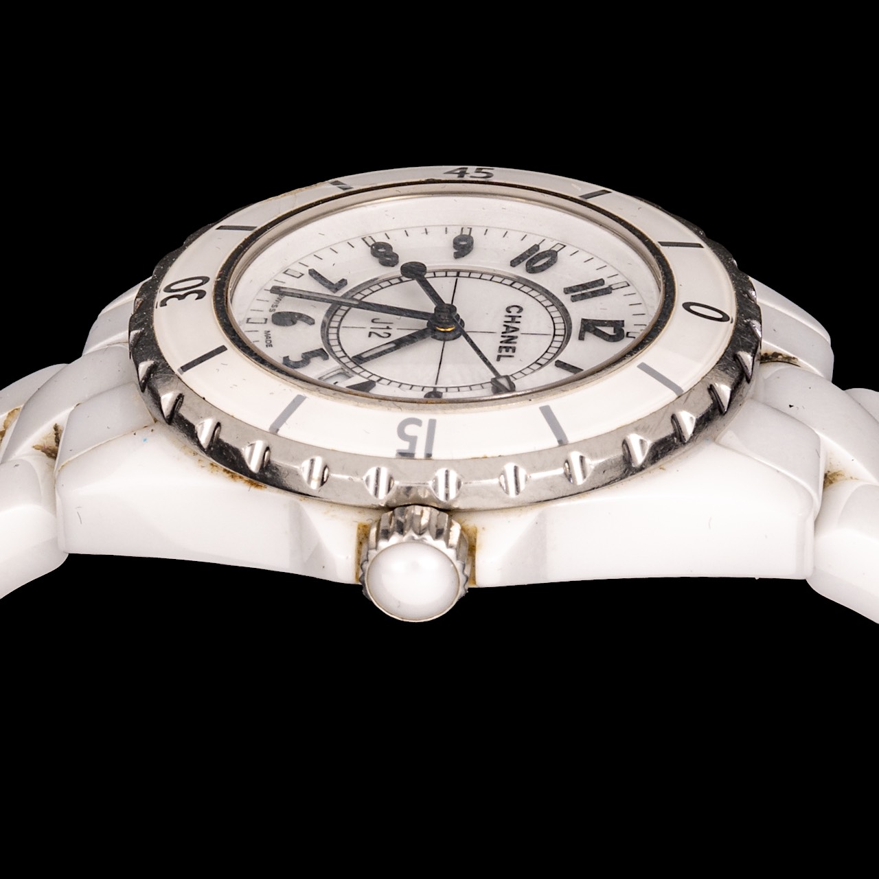 Chanel J12 Watch, white ceramic and steel, 33 mm, Ref. H5698 - Image 8 of 12