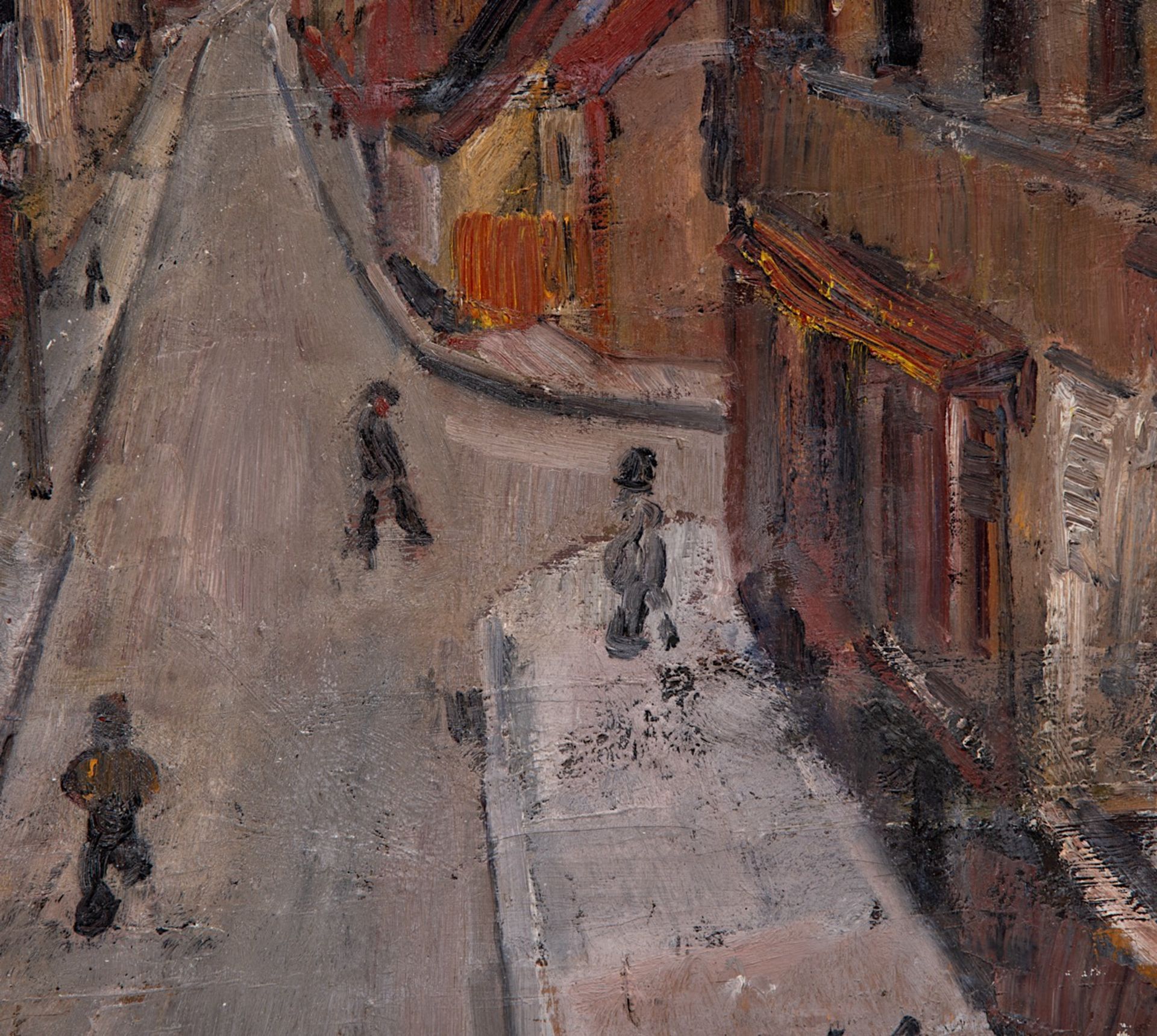 Henri Victor Wolvens (1896-1977), street scene, 1934, oil on canvas 60 x 80 cm. (23.6 x 31 1/2 in.), - Bild 6 aus 8