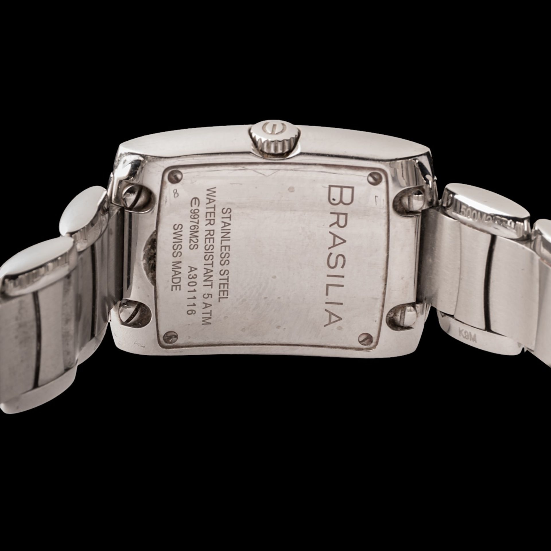 An Ebel 'Brasilia' ladies' watch, stainless steel case with 17 brilliant cut diamonds - Bild 5 aus 5