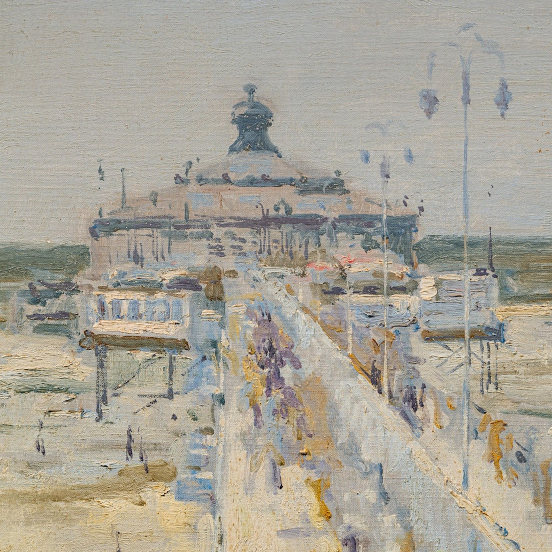 Hessel De Boer (1921-2003), the pier of Scheveningen, oil on canvas - Bild 5 aus 6