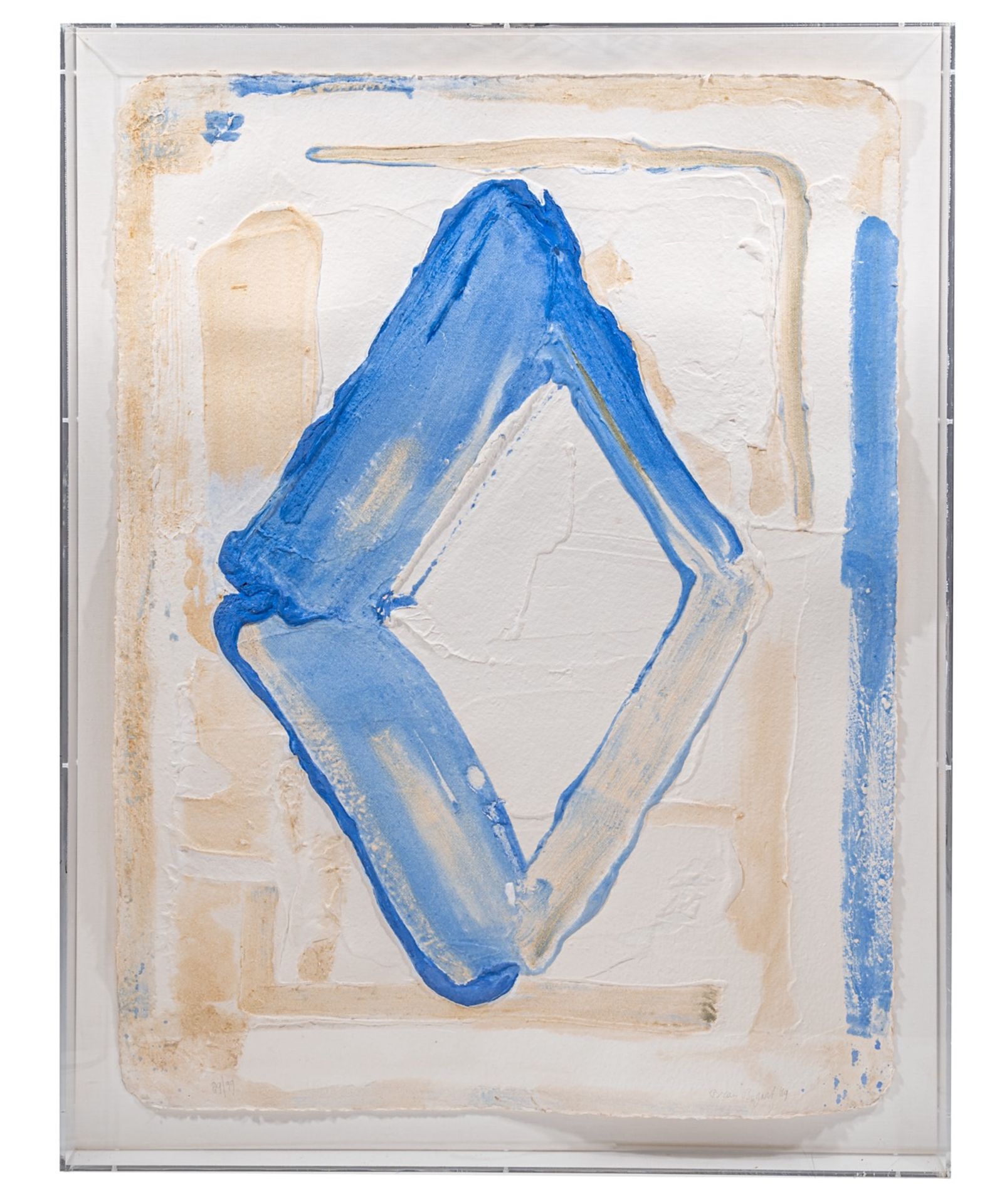 Bram Bogart (1921-2012), 'Bleu de Delft', 1989, aqua engraving, Ndeg 89/99, 110 x 80 cm. (43.3 x 31 - Bild 2 aus 9