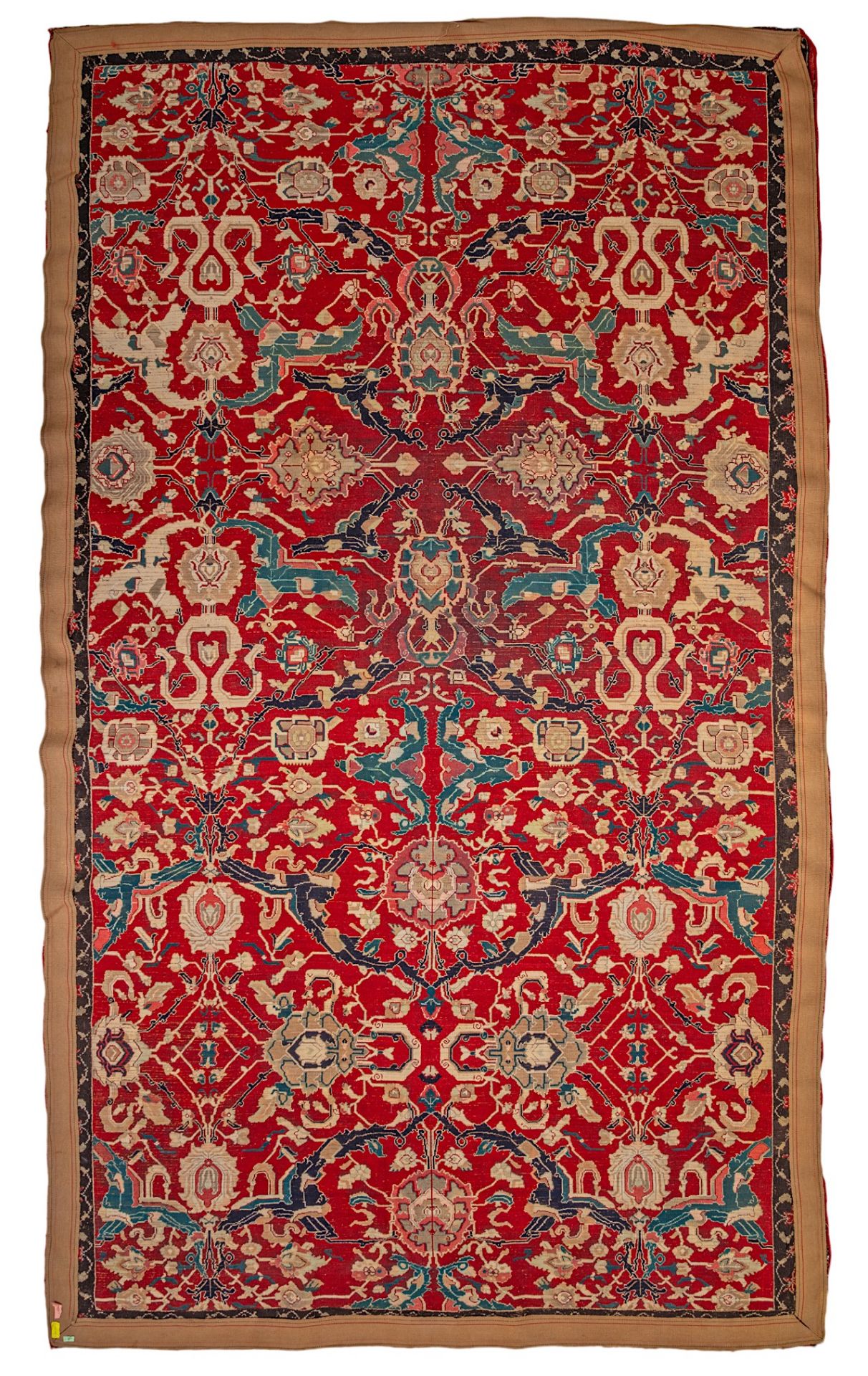 An Oriental rug, decorated with floral motifs, 210 x 355 cm - Bild 2 aus 4