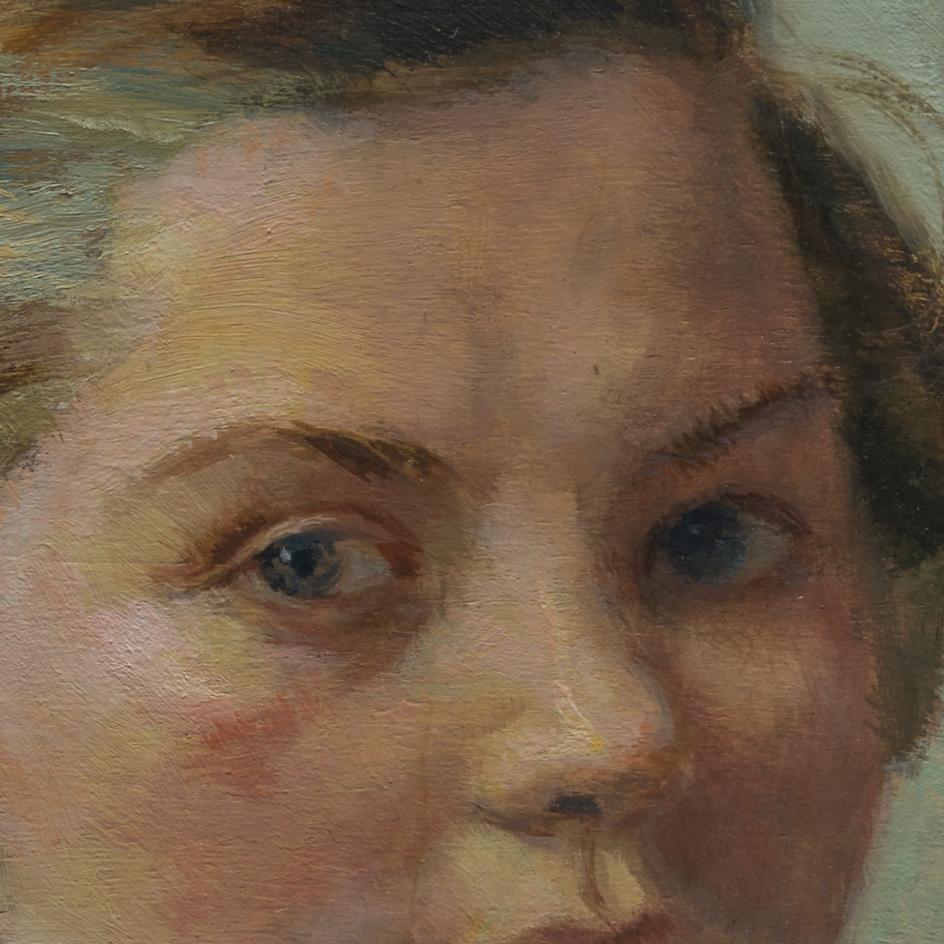 Maurice Sijs (1880-1972), portrait of a girl, oil on panel 36 x 29 cm. (14.1 x 11.4 in.), Frame: 48 - Bild 5 aus 5