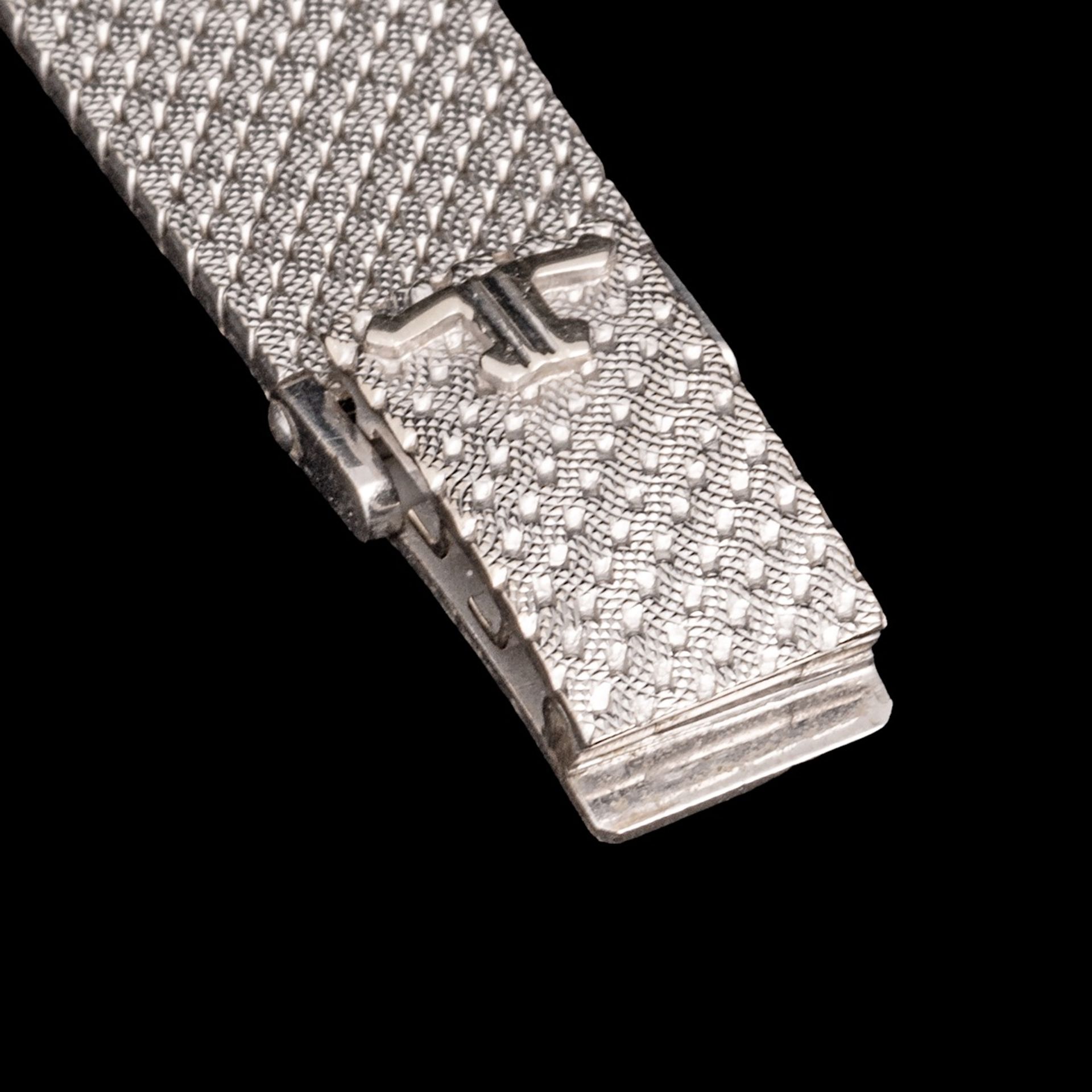 An 18ct white gold cocktail ladies wristwatch Jaeger-Lecoultre, total L 17,5 cm - total weight 44,7 - Image 10 of 10