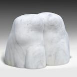 Pol Spilliaert (1935-2023), 'Het lange zoeken', Greek white marble, 1977 60 x 85 x 62 cm. (23.6 x 33
