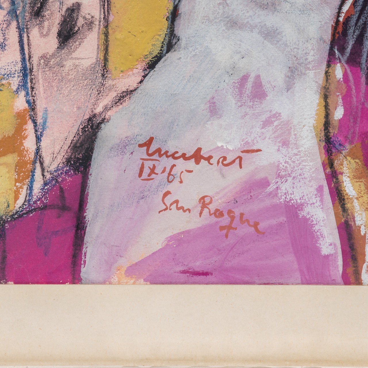Lucebert (1924-1994), 'San Roque', 1965, pastel and gouache on paper 77 x 52 cm. (30.3 x 20.4 in.), - Image 4 of 6
