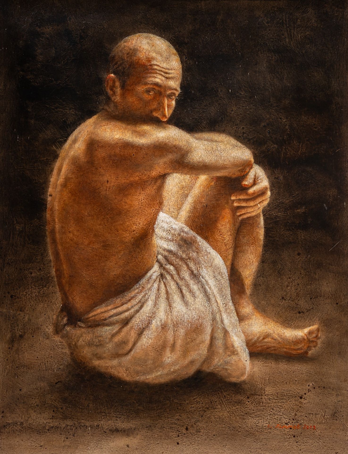 Claude Jammet (1953), three untitled works, 2002, oil on canvas, 88 x 66 / 70 x 90 / 66 x 100 cm - Bild 6 aus 13
