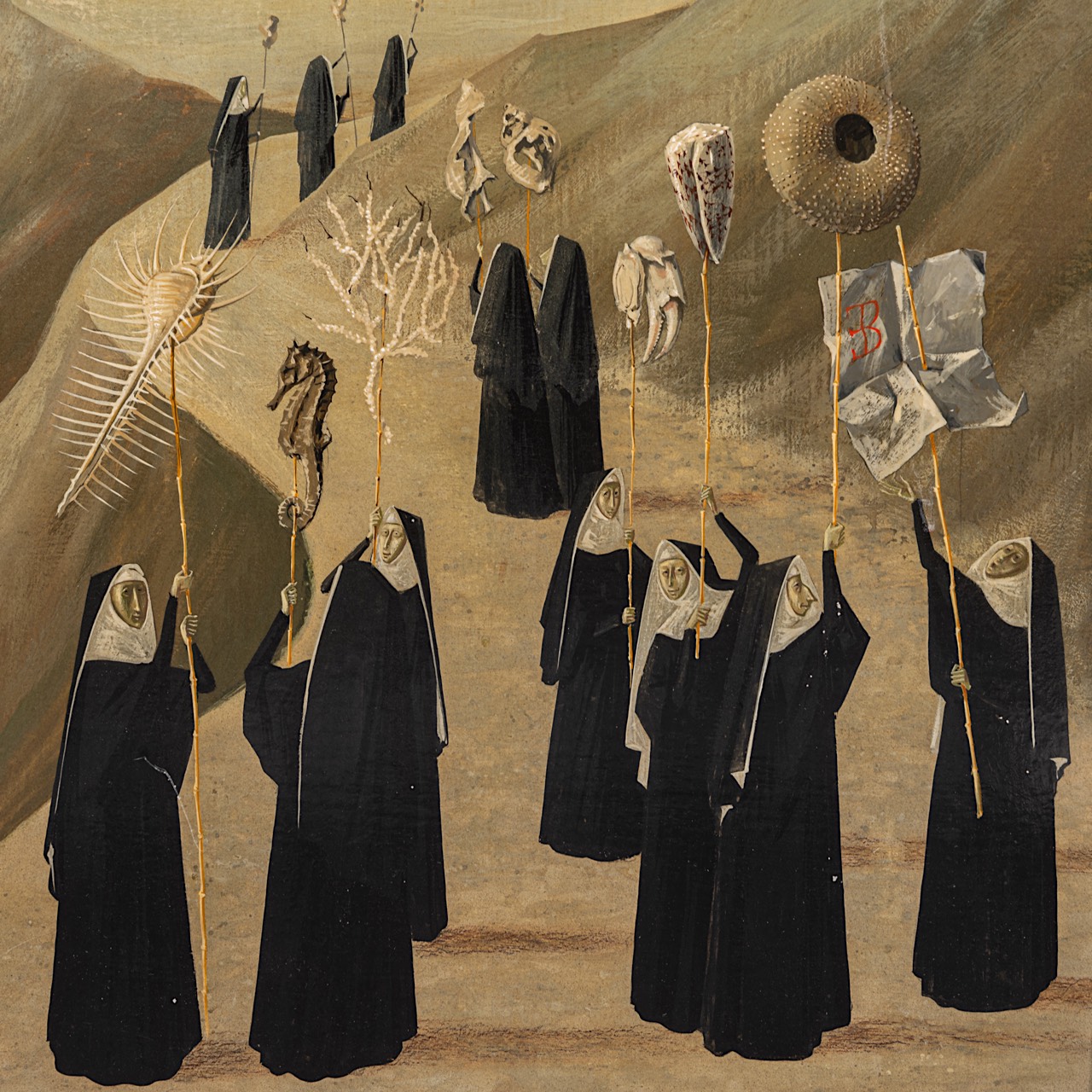 Enrico Brandani (1914-1979), Noah's arc, oil on panel 70 x 40 cm. (27.5 x 15 3/4 in.), Frame: 88 x 5 - Image 6 of 6