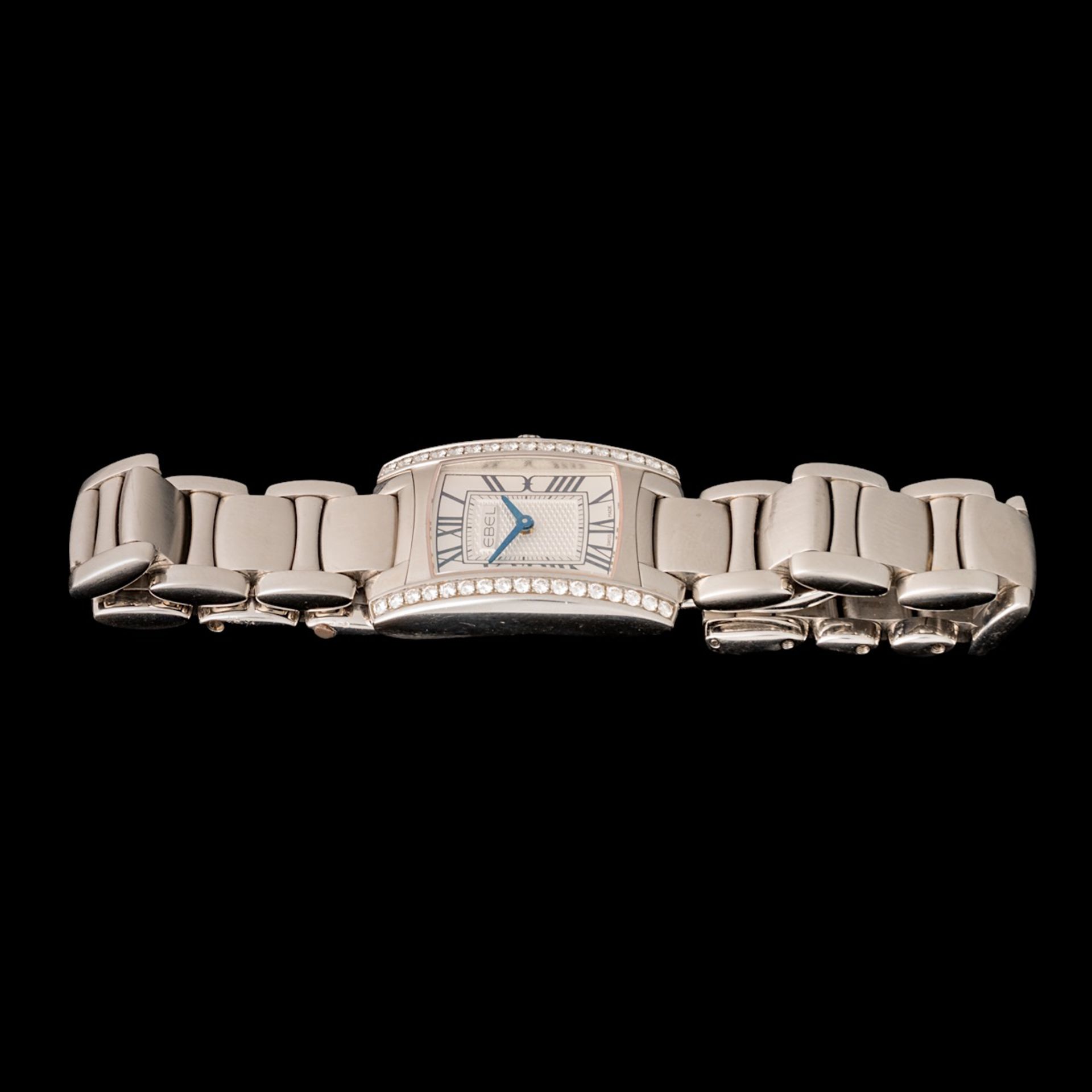 An Ebel 'Brasilia' ladies' watch, stainless steel case with 17 brilliant cut diamonds - Bild 3 aus 5