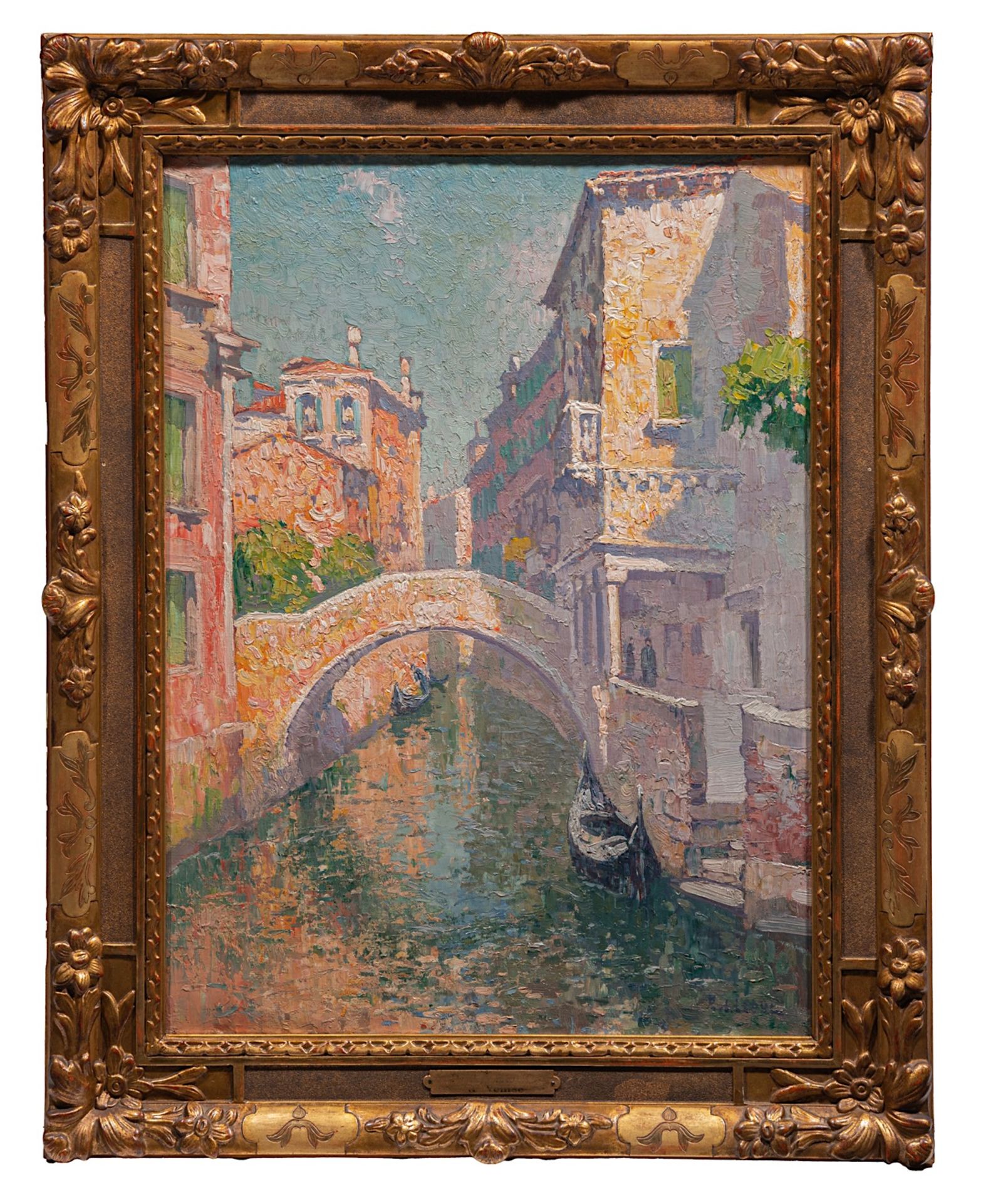 Paul Leduc (1876-1943), view of Venice, oil on canvas 60 x 45 cm. (23.6 x 17.7 in.), Frame: 75 x 60 - Bild 2 aus 6