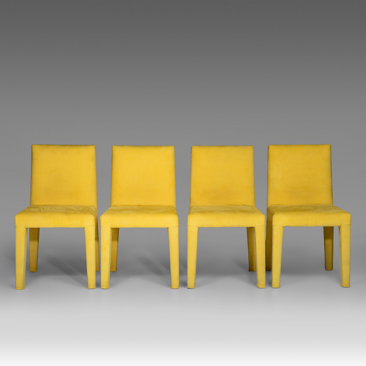A set of four Antonio Citterio 'Panama' chairs for B&B Italia, H 84 cm (+) - Image 2 of 9