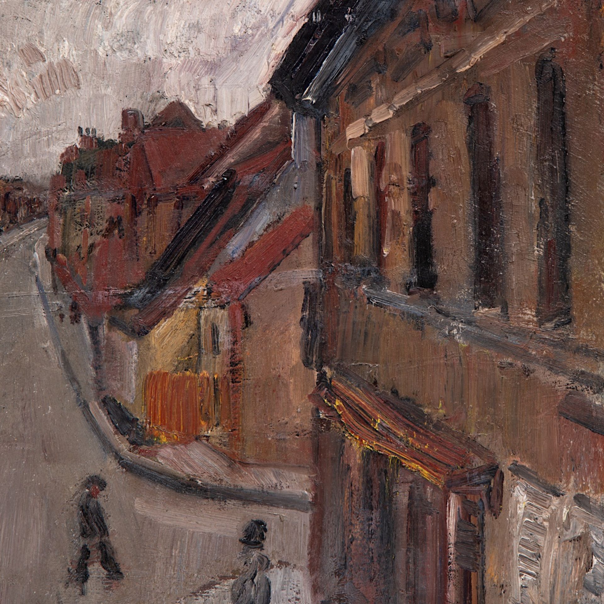 Henri Victor Wolvens (1896-1977), street scene, 1934, oil on canvas 60 x 80 cm. (23.6 x 31 1/2 in.), - Bild 7 aus 8