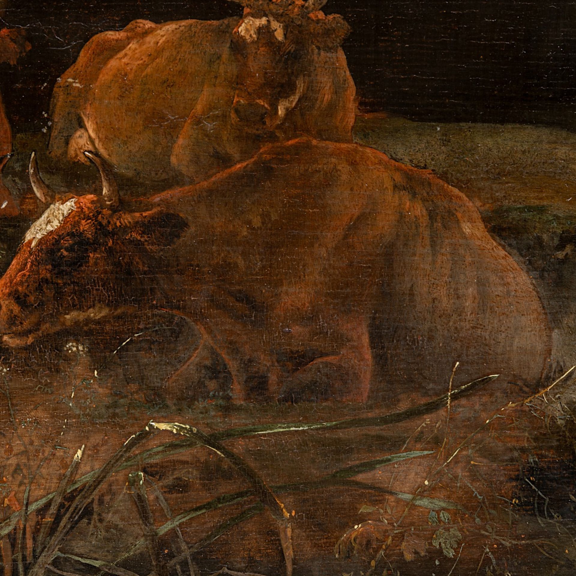 Albert Cuyp (1620-1691), cows resting in a mountainous landscape, oil on panel (+) 25 x 34 cm. (9.8 - Bild 6 aus 6
