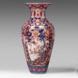 An imposing Japanese Imari 'Phoenix' vase, Meiji period (1868-1912), H 96 cm