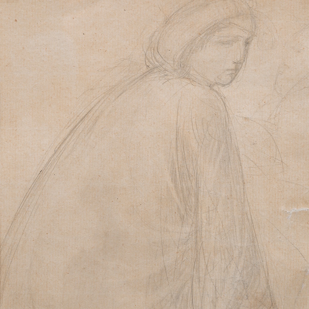 George Minne (1866-1941), study drawing, 1915, pencil on paper 23 x 17.5 cm. (9.0 x 6.8 in.), Frame: - Image 4 of 5